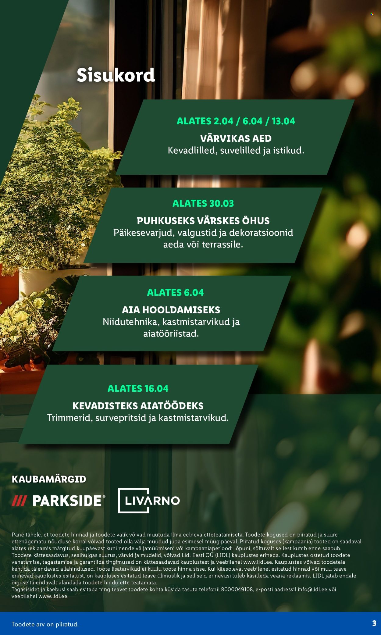 lidl - Lidl kliendileht - Aiakataloog Alates - page: 3