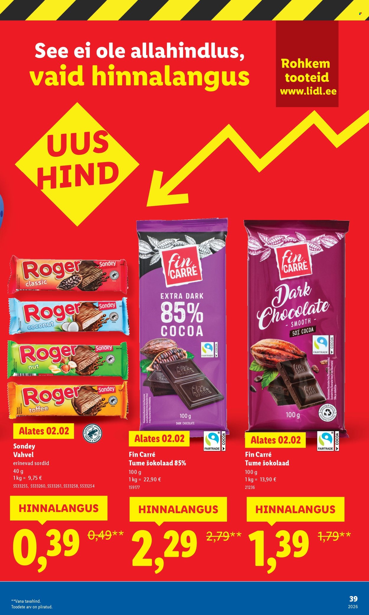 lidl - Lidl kliendileht - Suur hinnalangus Alates - page: 39