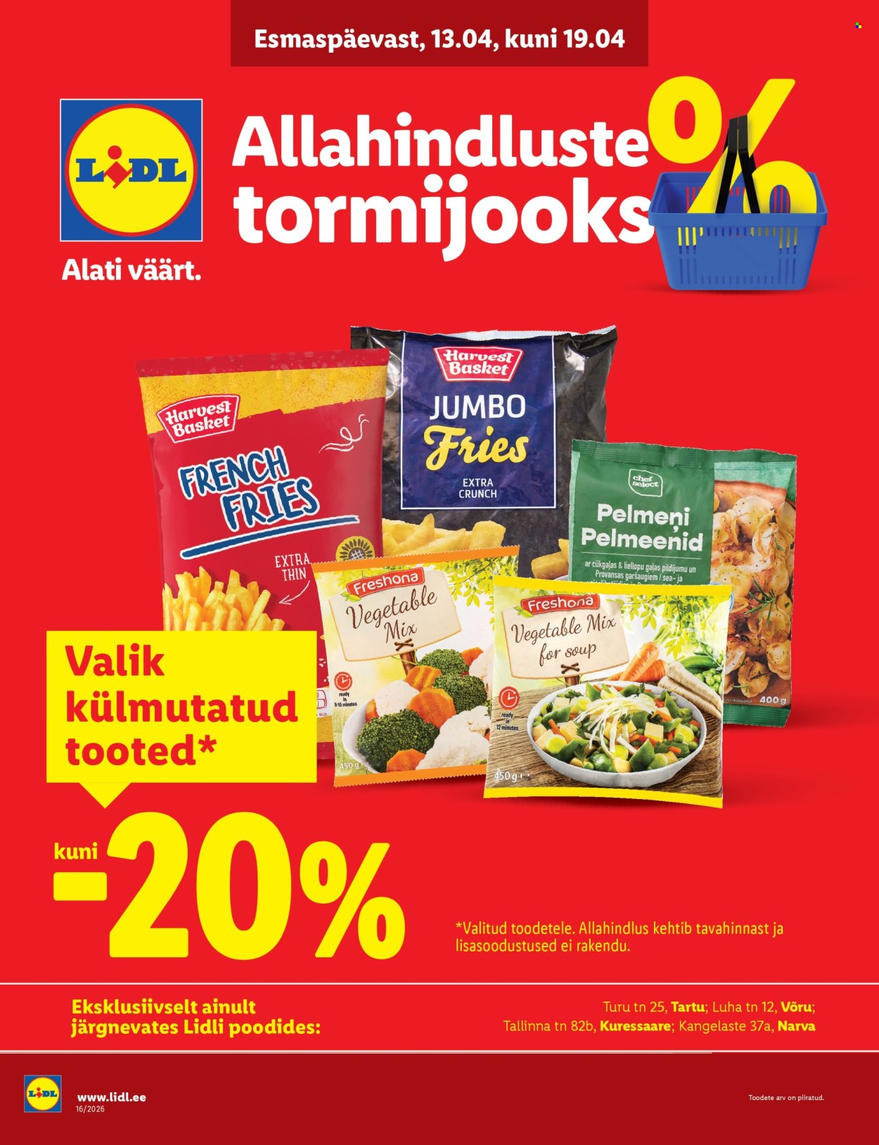 lidl - Lidl kliendileht - Allahindluste tormijooks (13.04 - 19.04.2026)