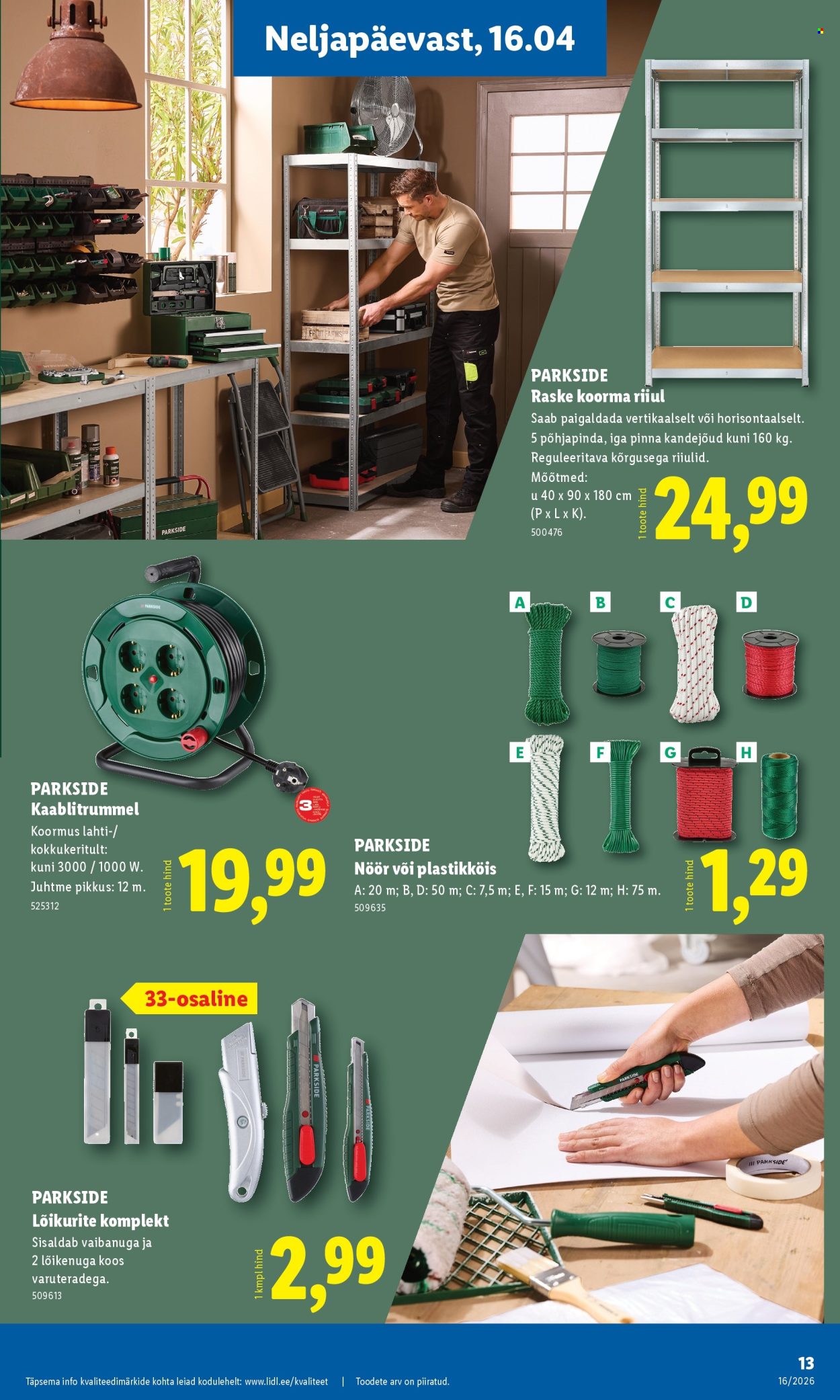 lidl - Lidl kliendileht - Tööstuskaupade pakkumised (13.04 - 19.04.2026) - page: 13