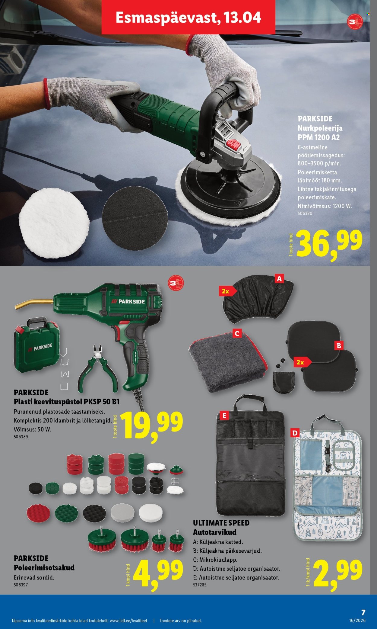 lidl - Lidl kliendileht - Tööstuskaupade pakkumised (13.04 - 19.04.2026) - page: 7