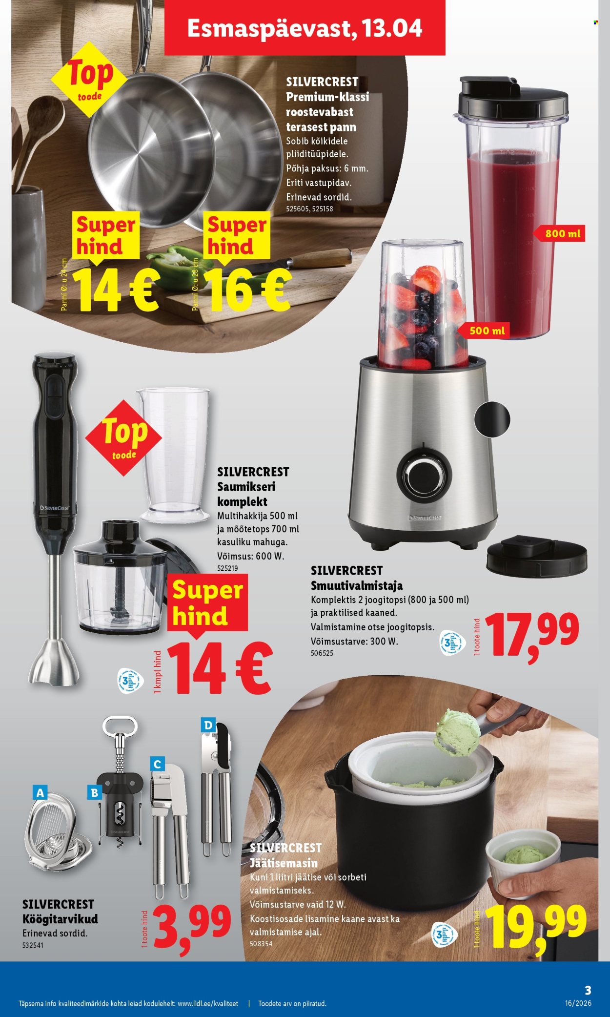 lidl - Lidl kliendileht - Tööstuskaupade pakkumised (13.04 - 19.04.2026) - page: 3