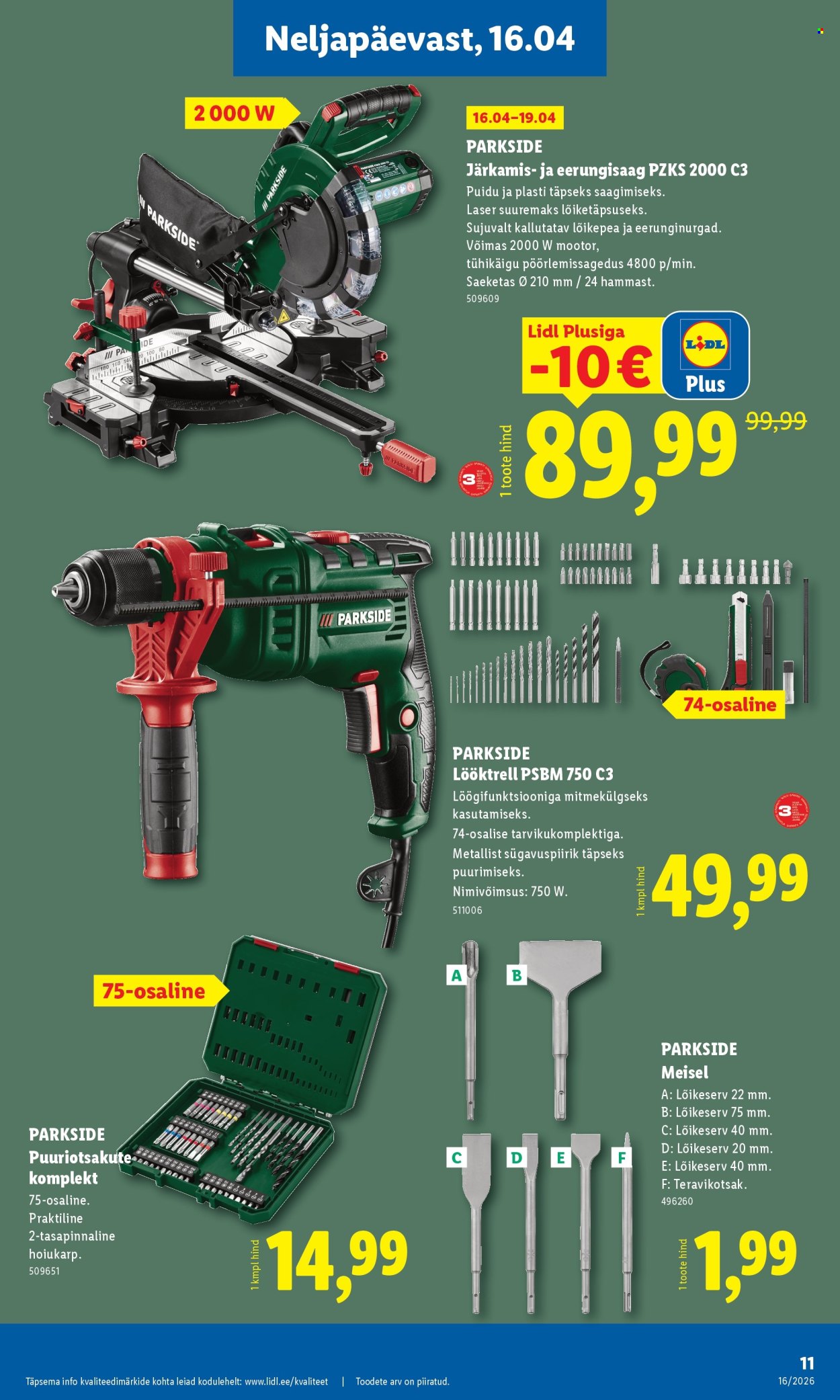 lidl - Lidl kliendileht - Tööstuskaupade pakkumised (13.04 - 19.04.2026) - page: 11