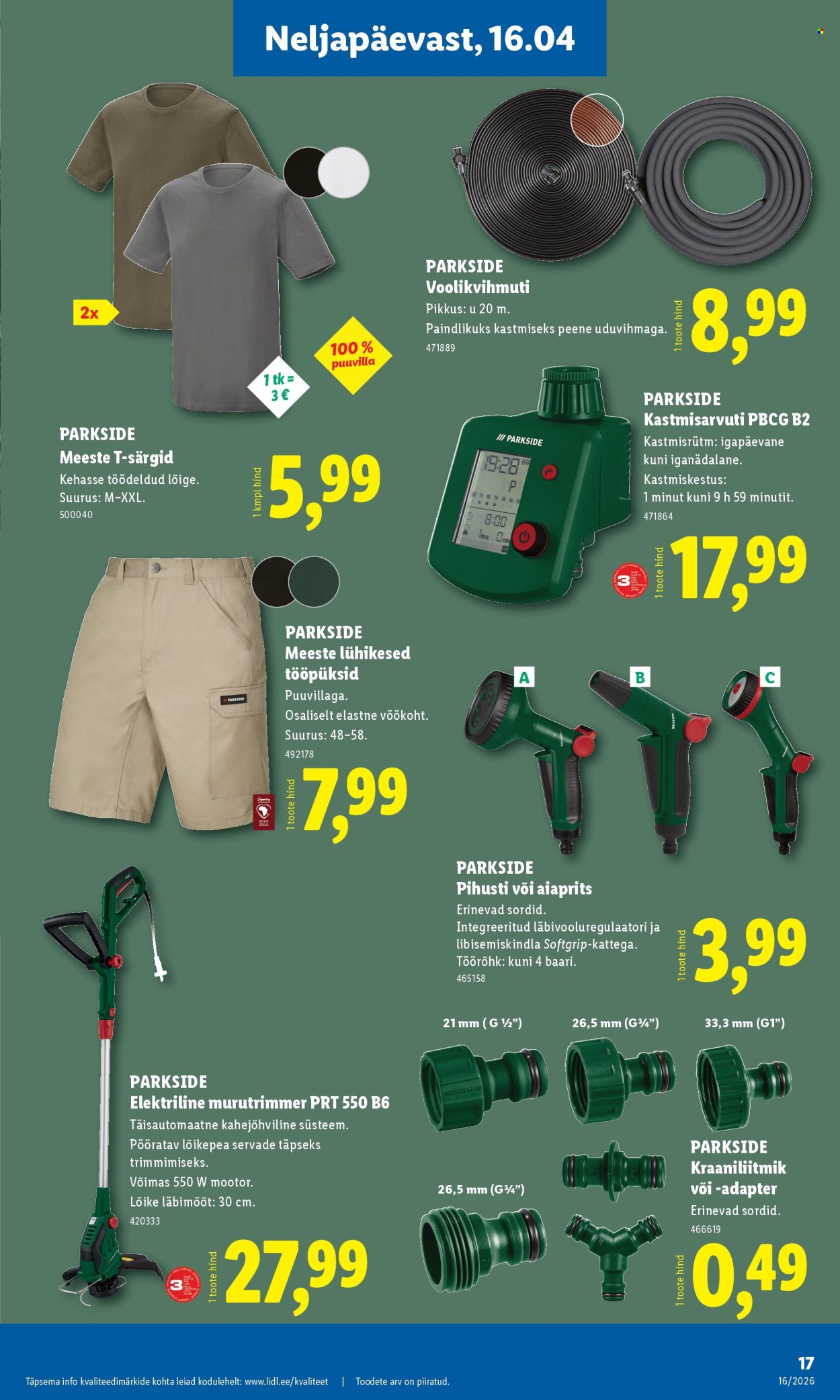 lidl - Lidl kliendileht - Tööstuskaupade pakkumised (13.04 - 19.04.2026) - page: 17