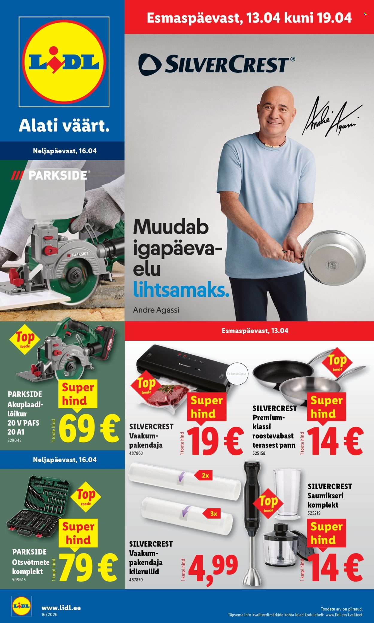 lidl - Lidl kliendileht - Tööstuskaupade pakkumised (13.04 - 19.04.2026)