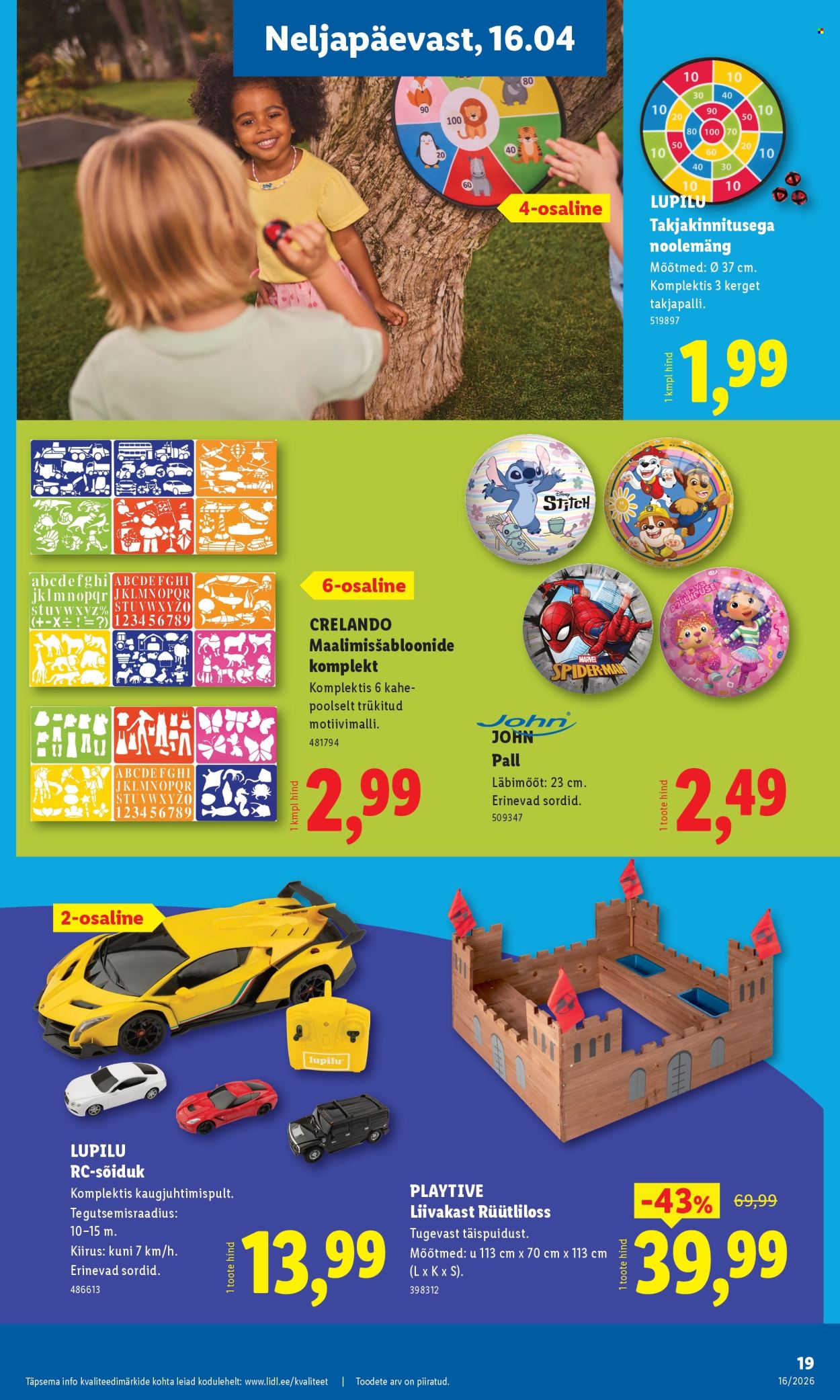 lidl - Lidl kliendileht - Tööstuskaupade pakkumised (13.04 - 19.04.2026) - page: 19