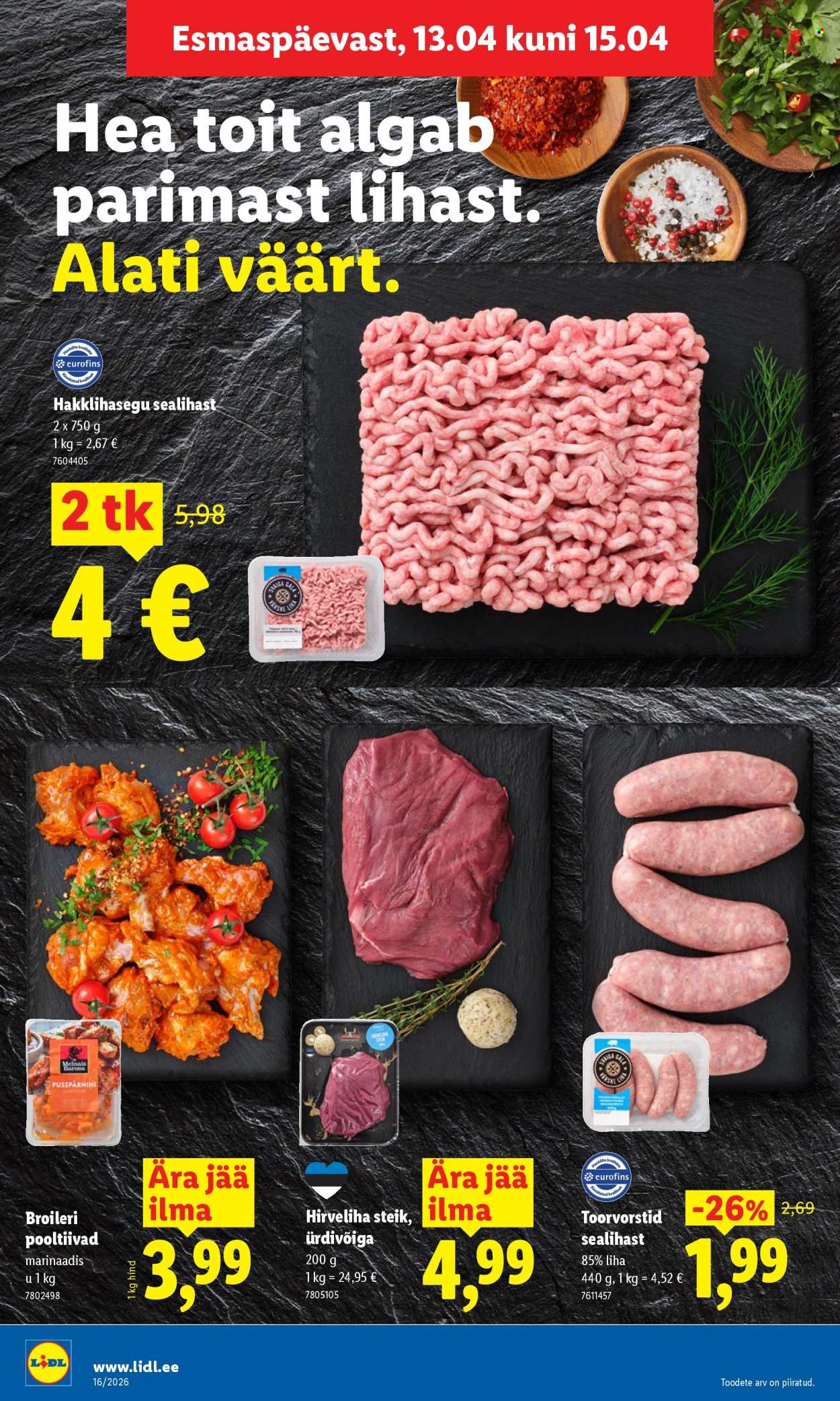 lidl - Lidl kliendileht - Kliendileht (13.04 - 19.04.2026) - page: 8