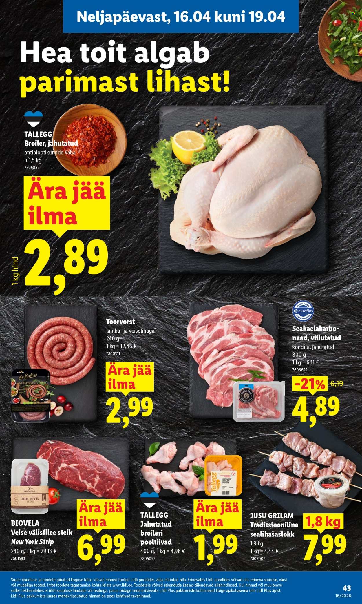 lidl - Lidl kliendileht - Kliendileht (13.04 - 19.04.2026) - page: 43