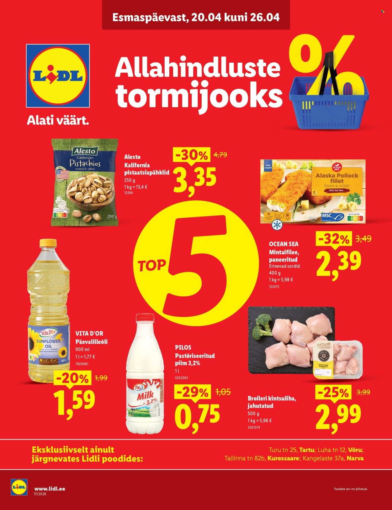 lidl - Lidl kliendileht - Allahindluste tormijooks (20.04 - 26.04.2026)
