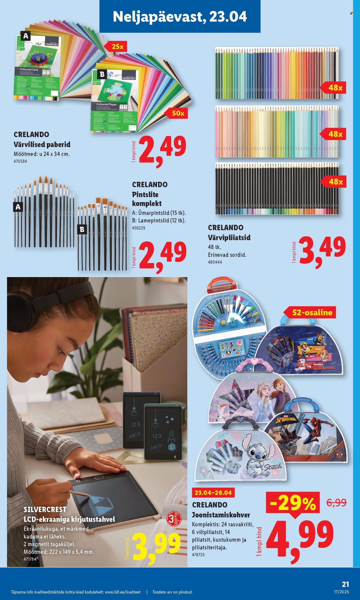 lidl - Lidl kliendileht - Tööstuskaupade pakkumised (20.04 - 26.04.2026) - page: 21