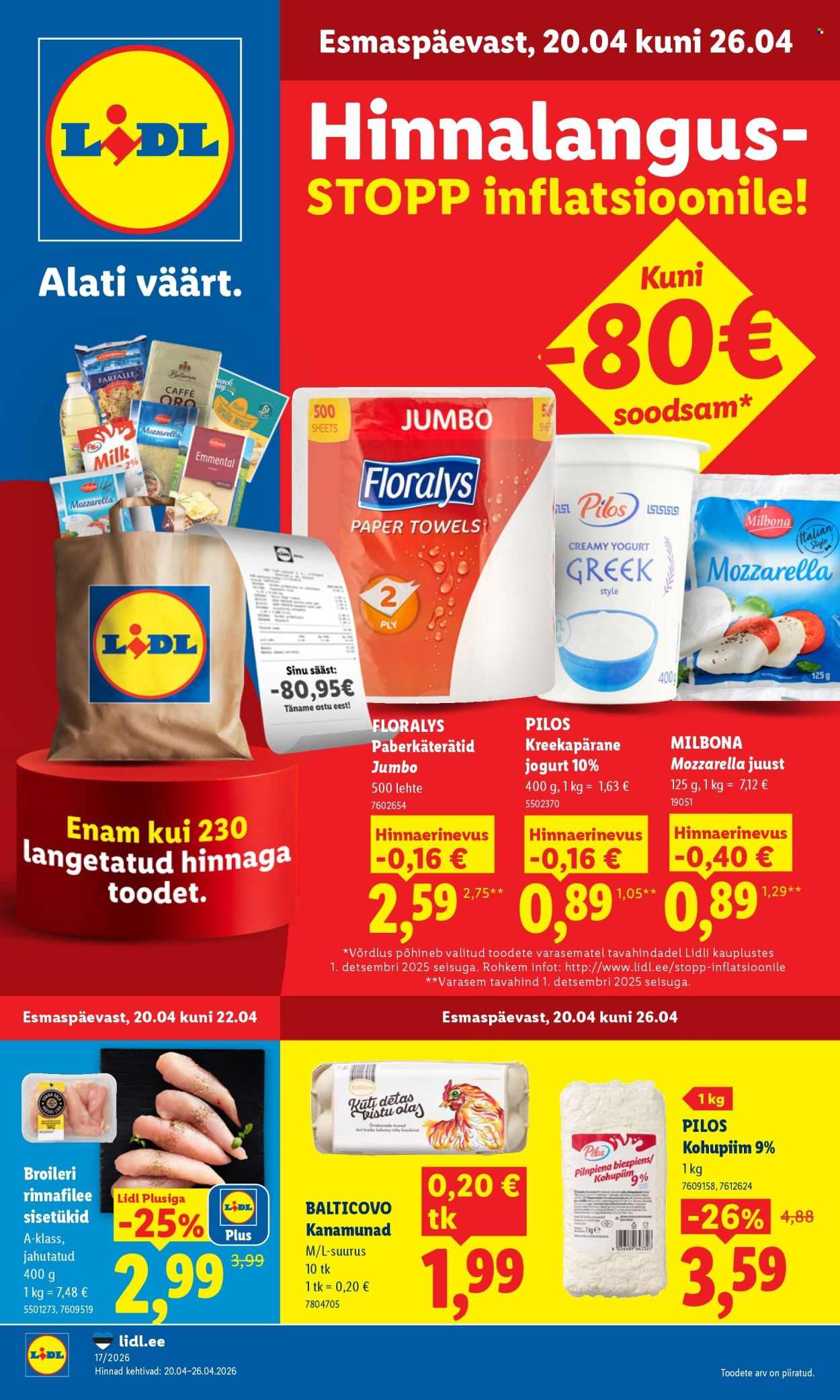 lidl - Lidl kliendileht - Kliendileht (20.04 - 26.04.2026)