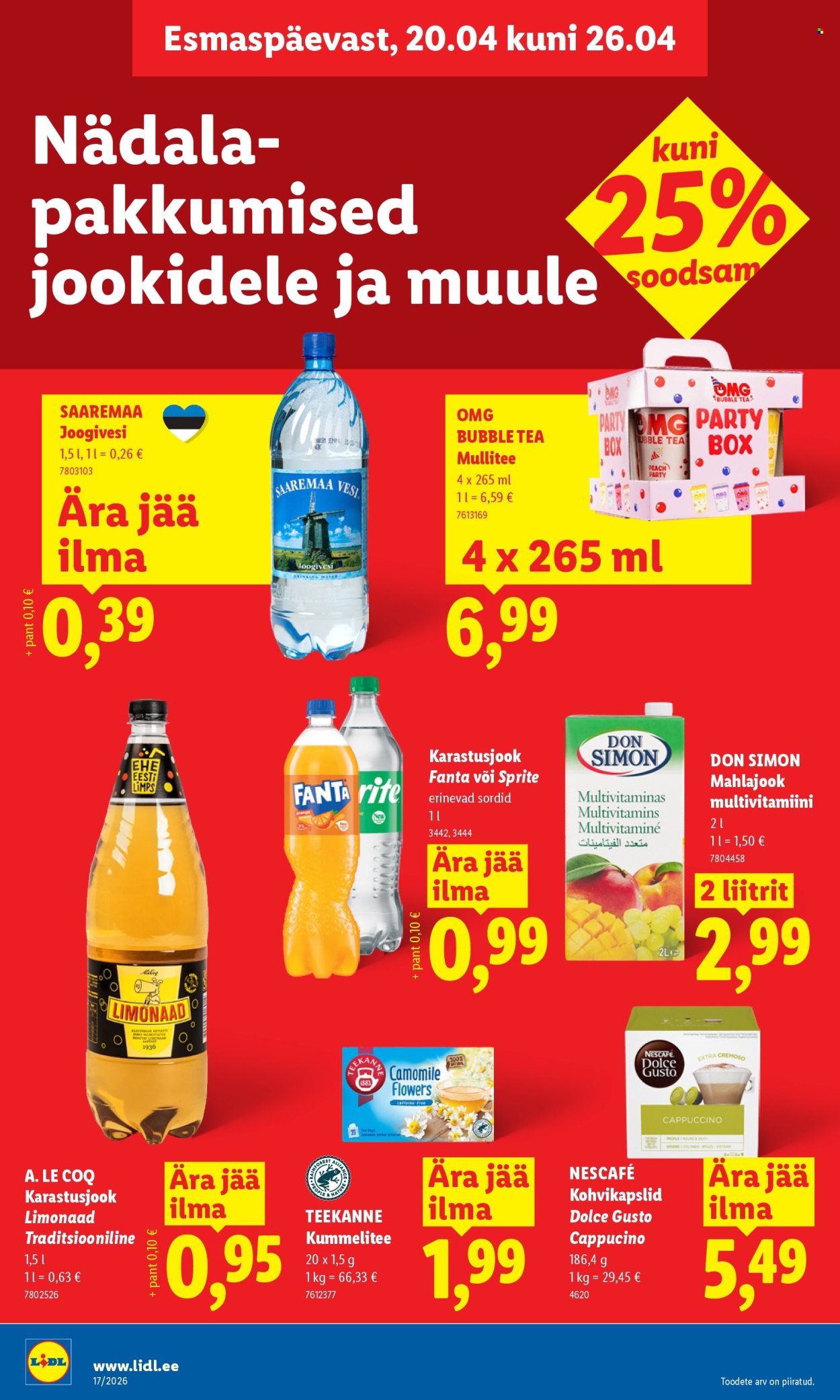 lidl - Lidl kliendileht - Kliendileht (20.04 - 26.04.2026) - page: 18