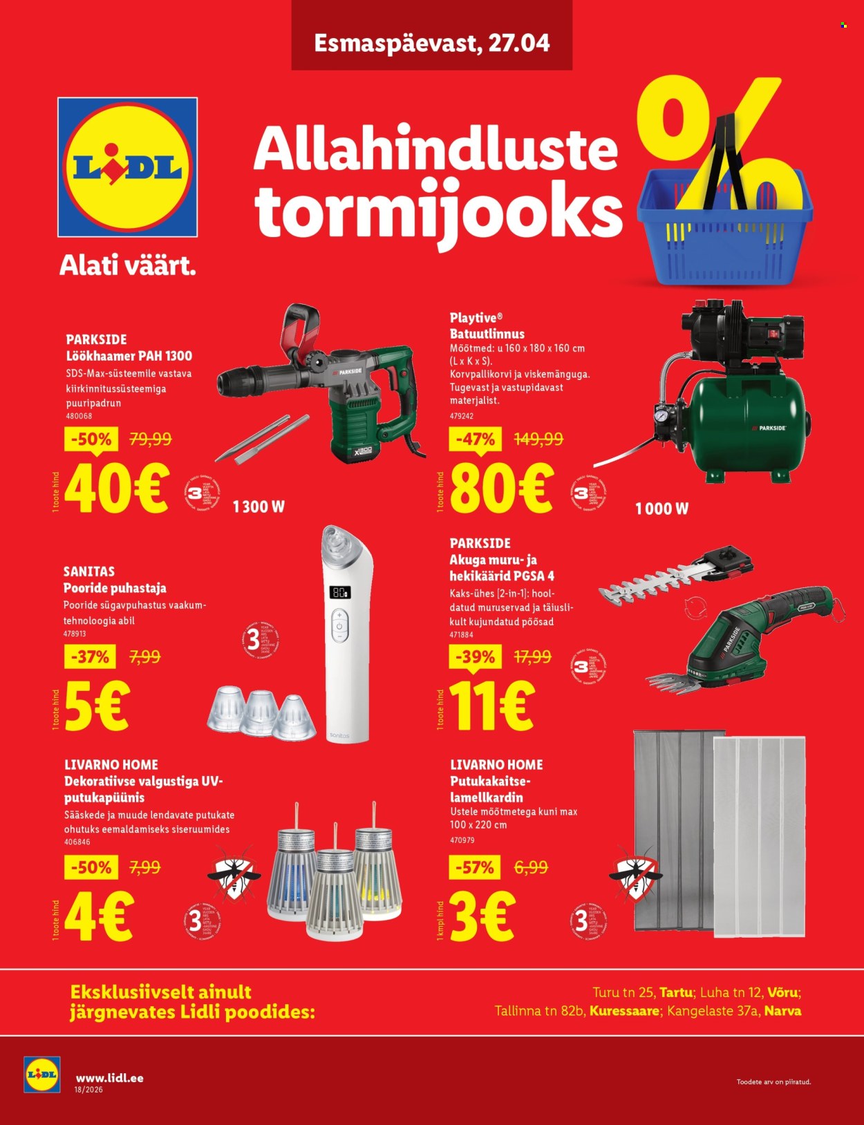 lidl - Lidl kliendileht - Allahindluste tormijooks (27.04 - 3.05.2026)
