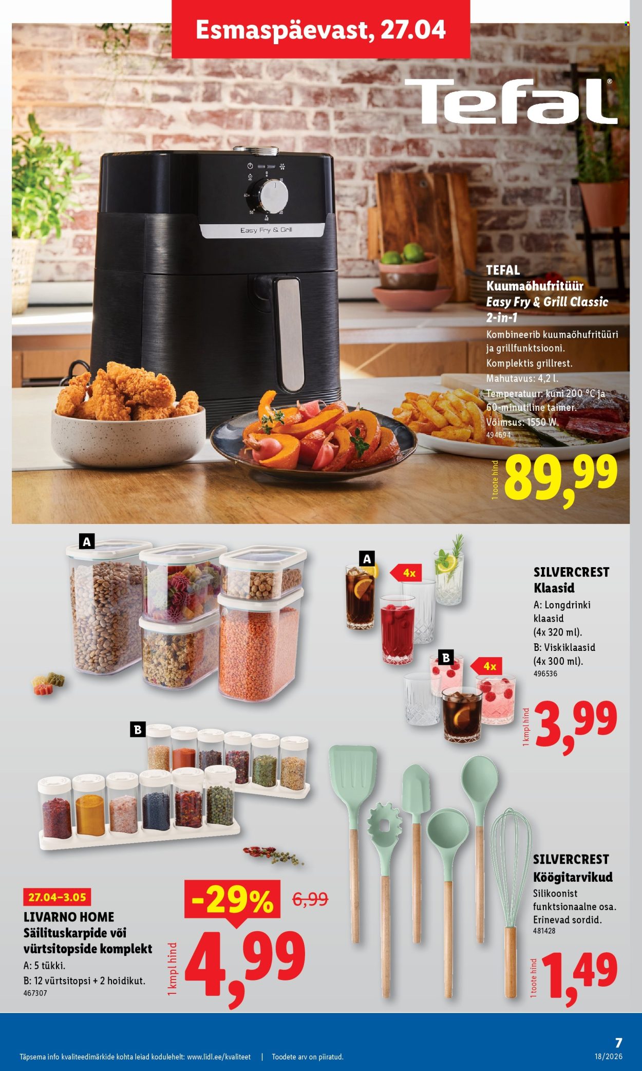 lidl - Lidl kliendileht - Tööstuskaupade pakkumised (27.04 - 3.05.2026) - page: 7