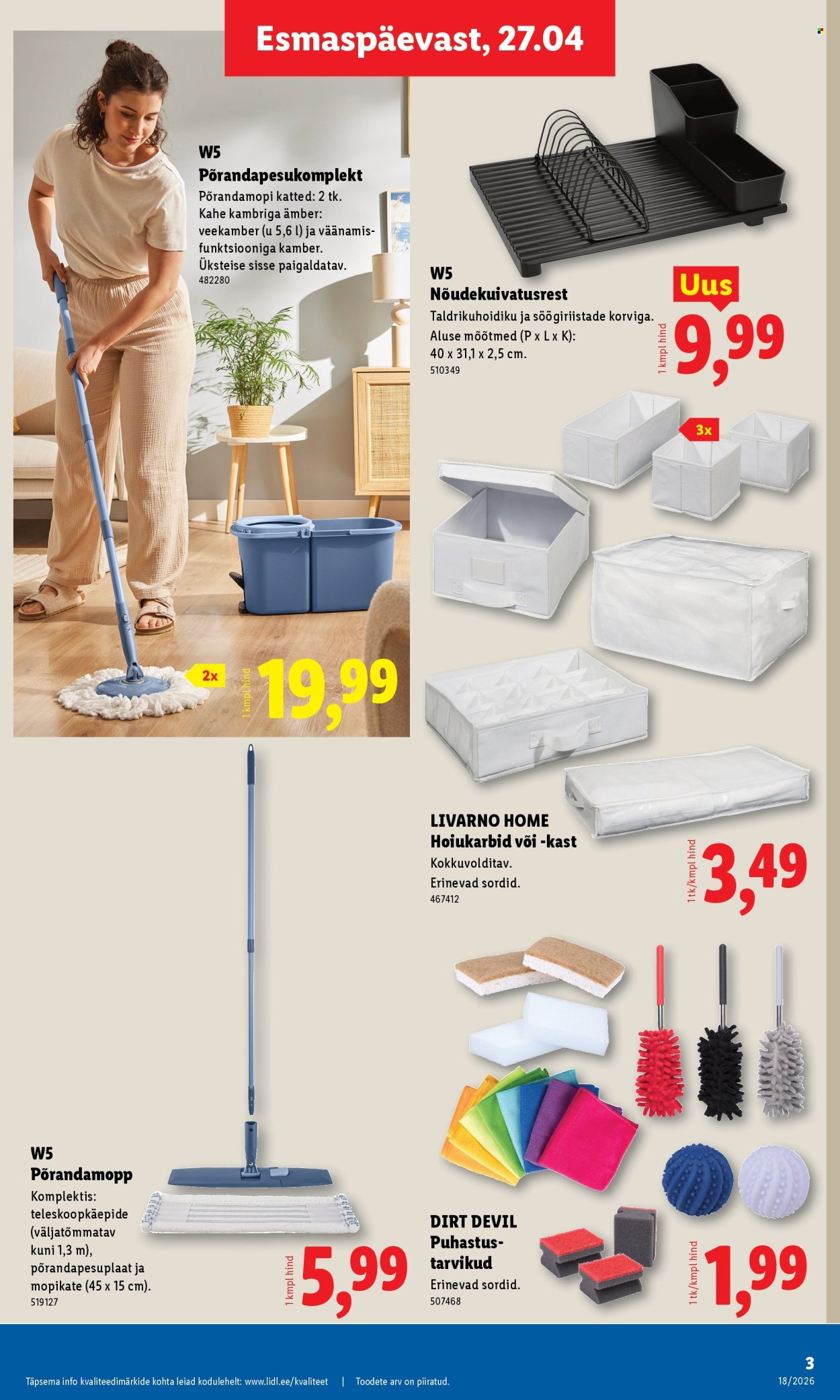 lidl - Lidl kliendileht - Tööstuskaupade pakkumised (27.04 - 3.05.2026) - page: 3