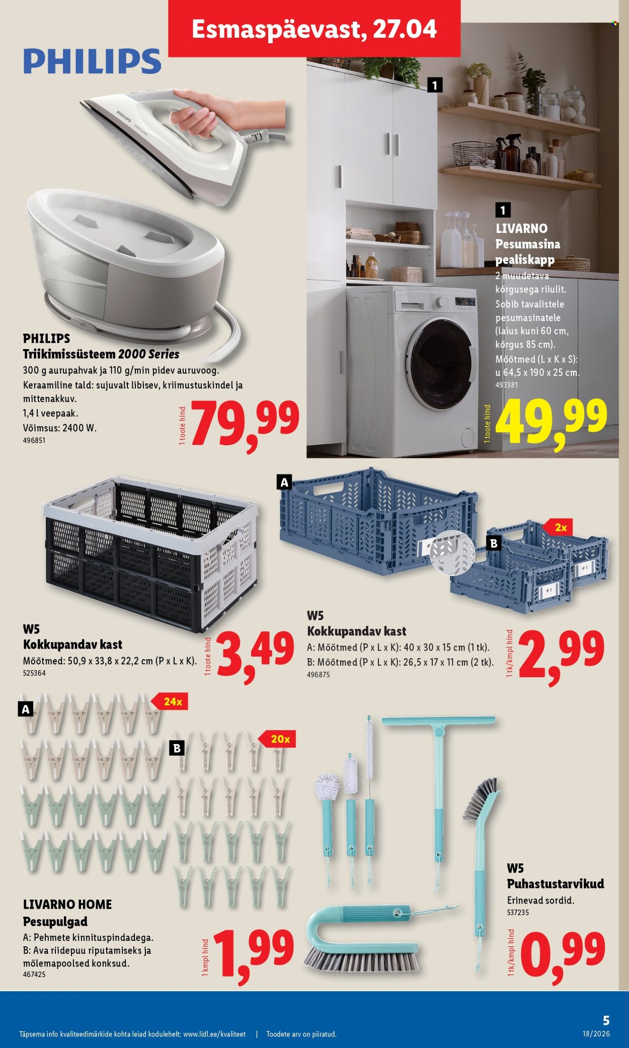 lidl - Lidl kliendileht - Tööstuskaupade pakkumised (27.04 - 3.05.2026) - page: 5