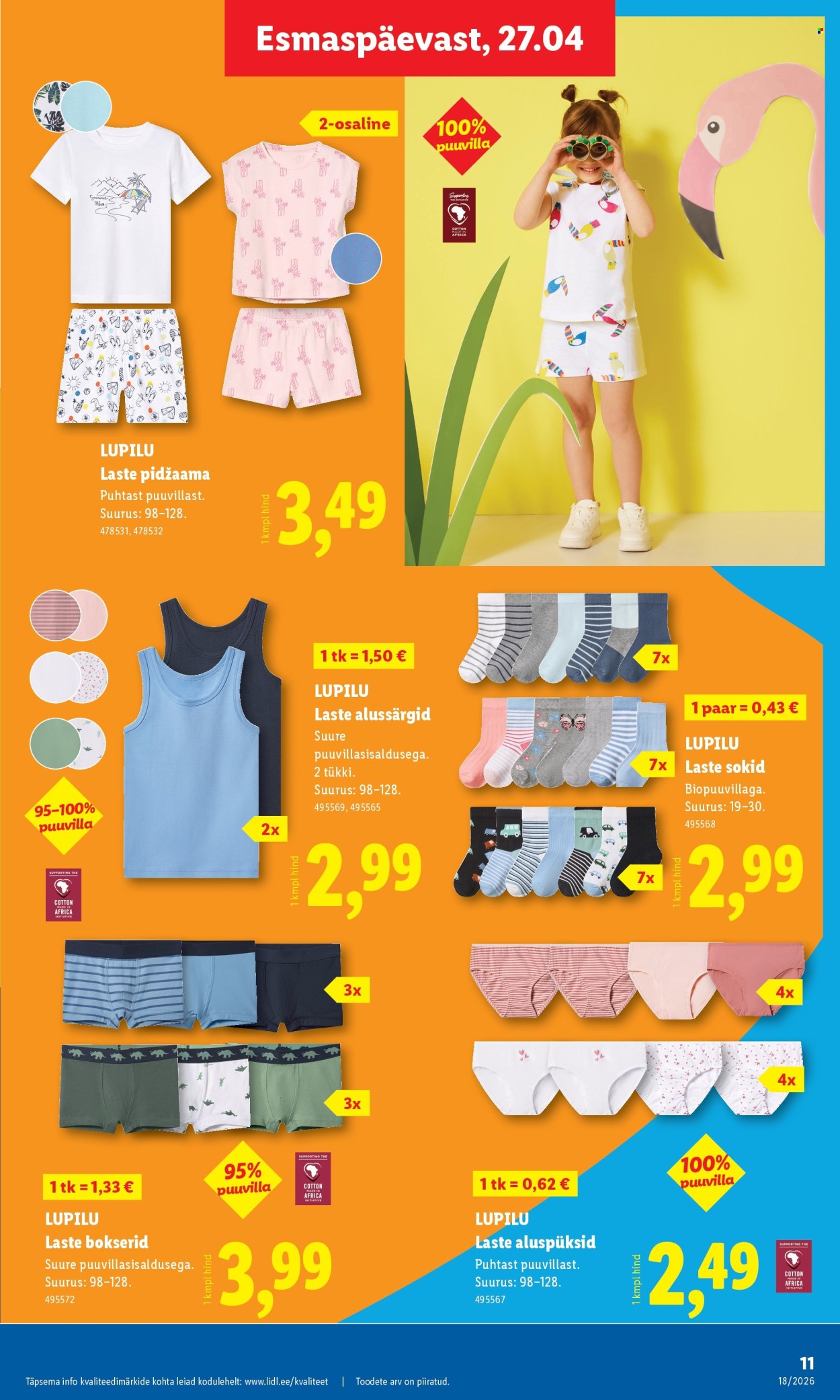 lidl - Lidl kliendileht - Tööstuskaupade pakkumised (27.04 - 3.05.2026) - page: 11