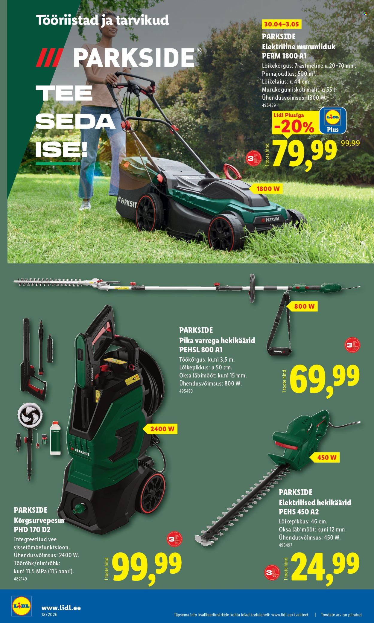 lidl - Lidl kliendileht - Tööstuskaupade pakkumised (27.04 - 3.05.2026) - page: 18