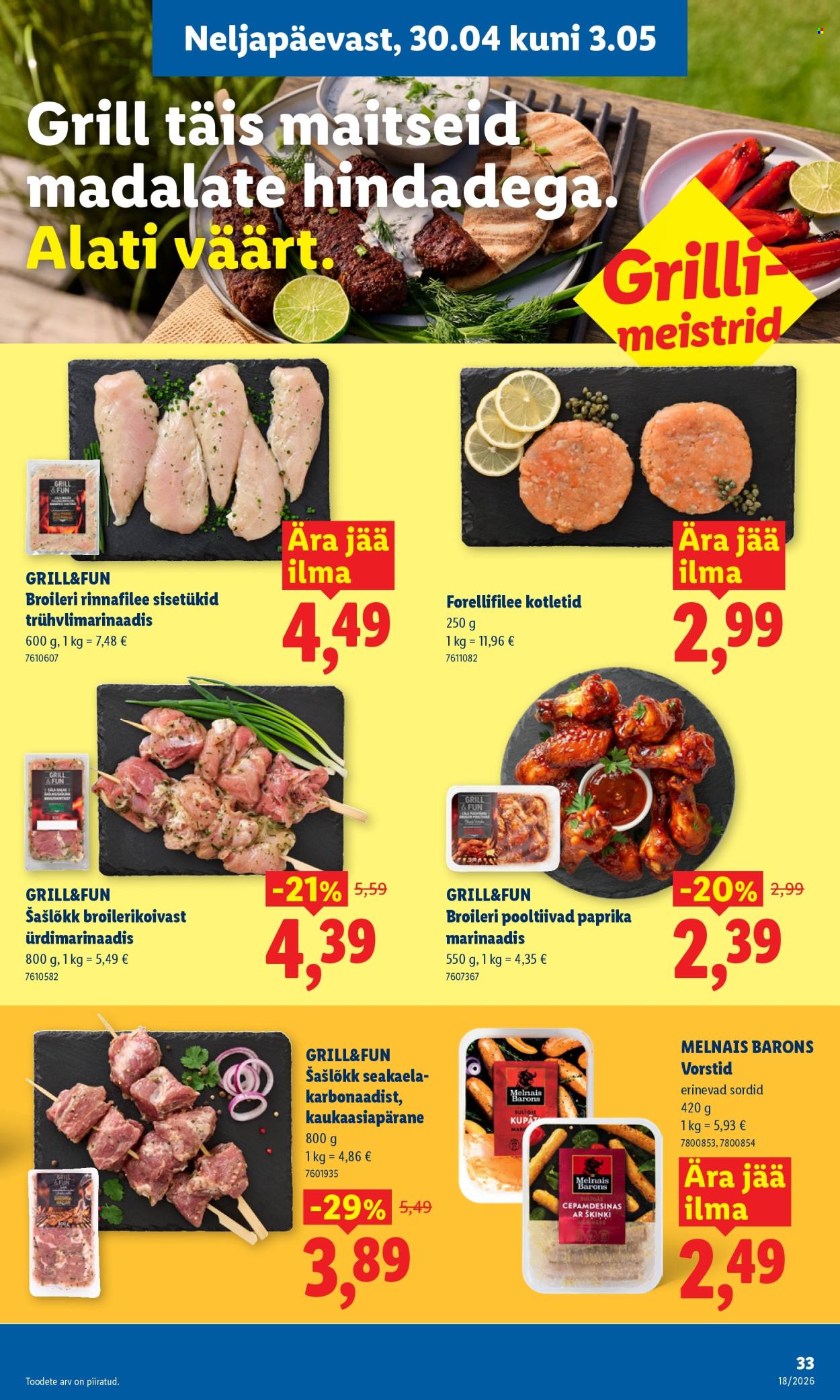 lidl - Lidl kliendileht - Kliendileht (27.04 - 3.05.2026) - page: 33