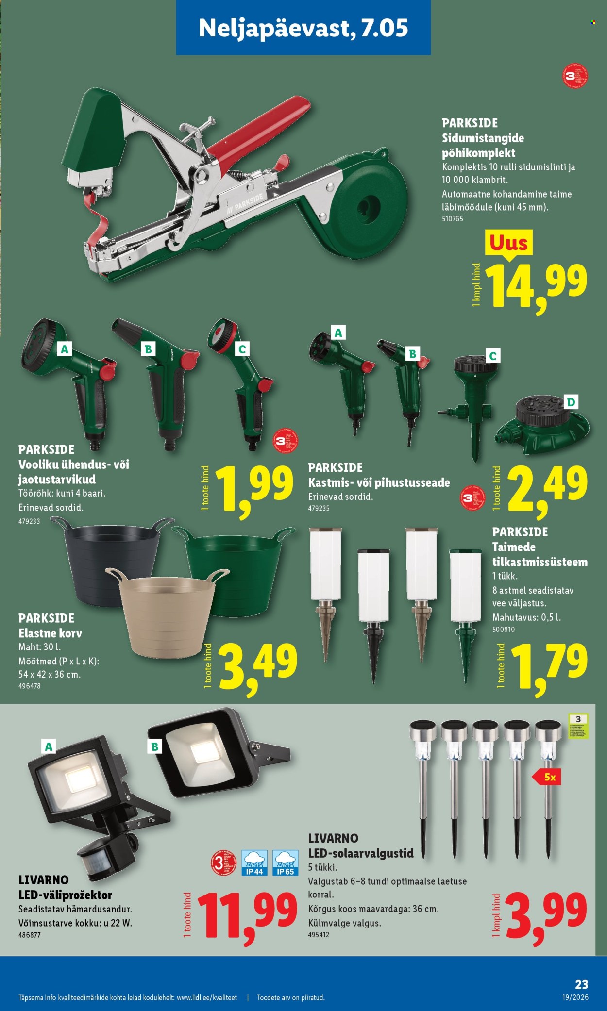 lidl - Lidl kliendileht - Tööstuskaupade pakkumised (4.05 - 10.05.2026) - page: 23