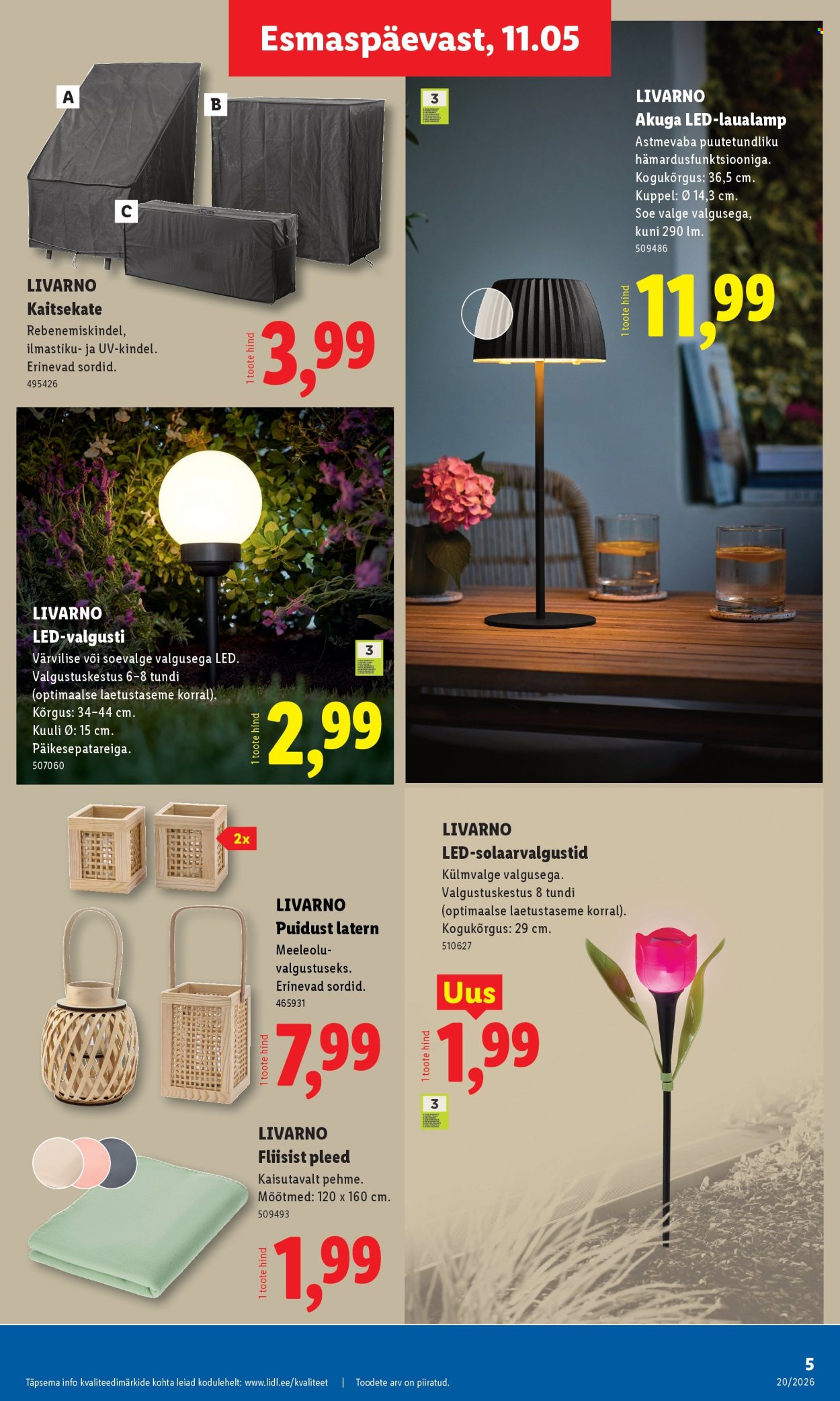 lidl - Lidl kliendileht - Tööstuskaupade pakkumised (11.05 - 17.05.2026) - page: 5