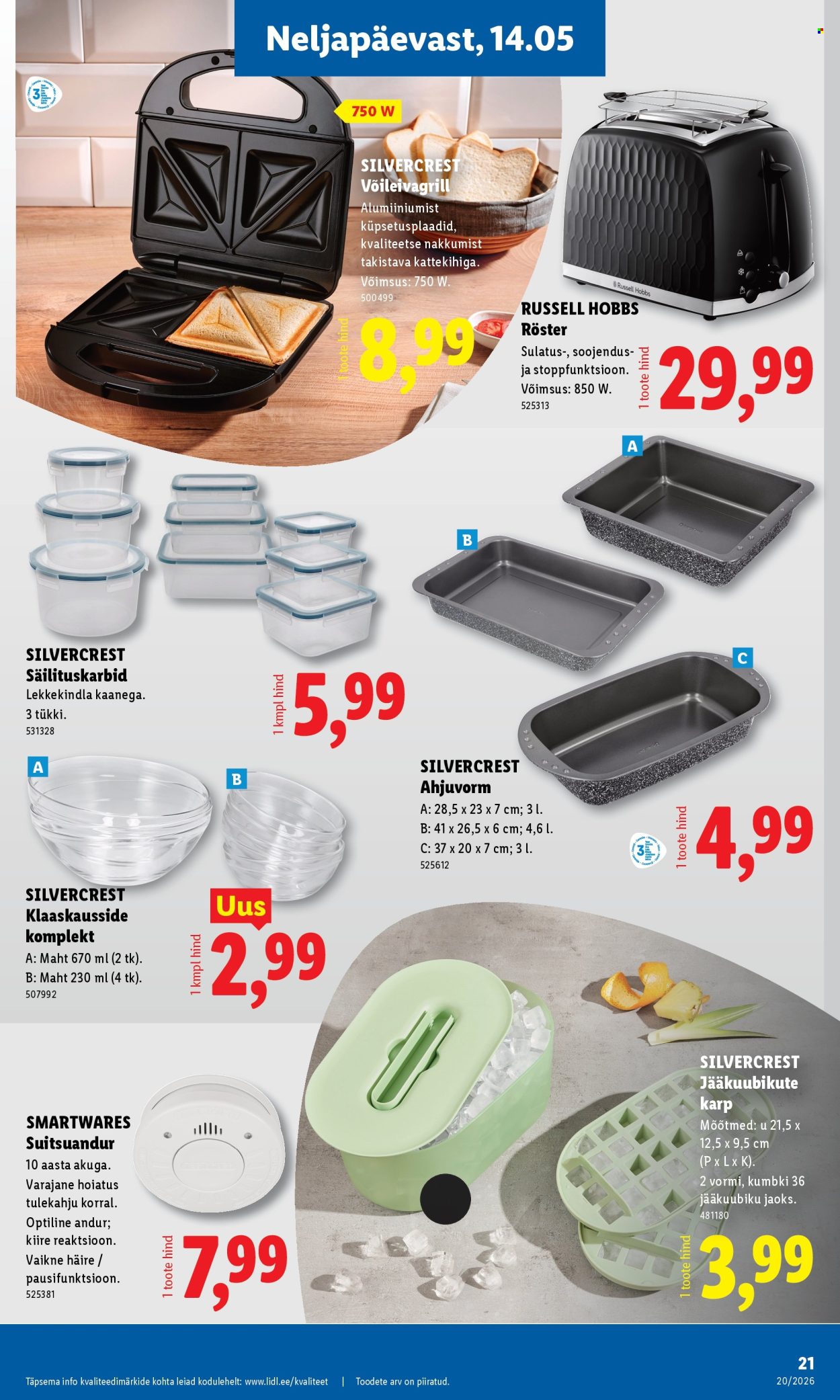 lidl - Lidl kliendileht - Tööstuskaupade pakkumised (11.05 - 17.05.2026) - page: 21