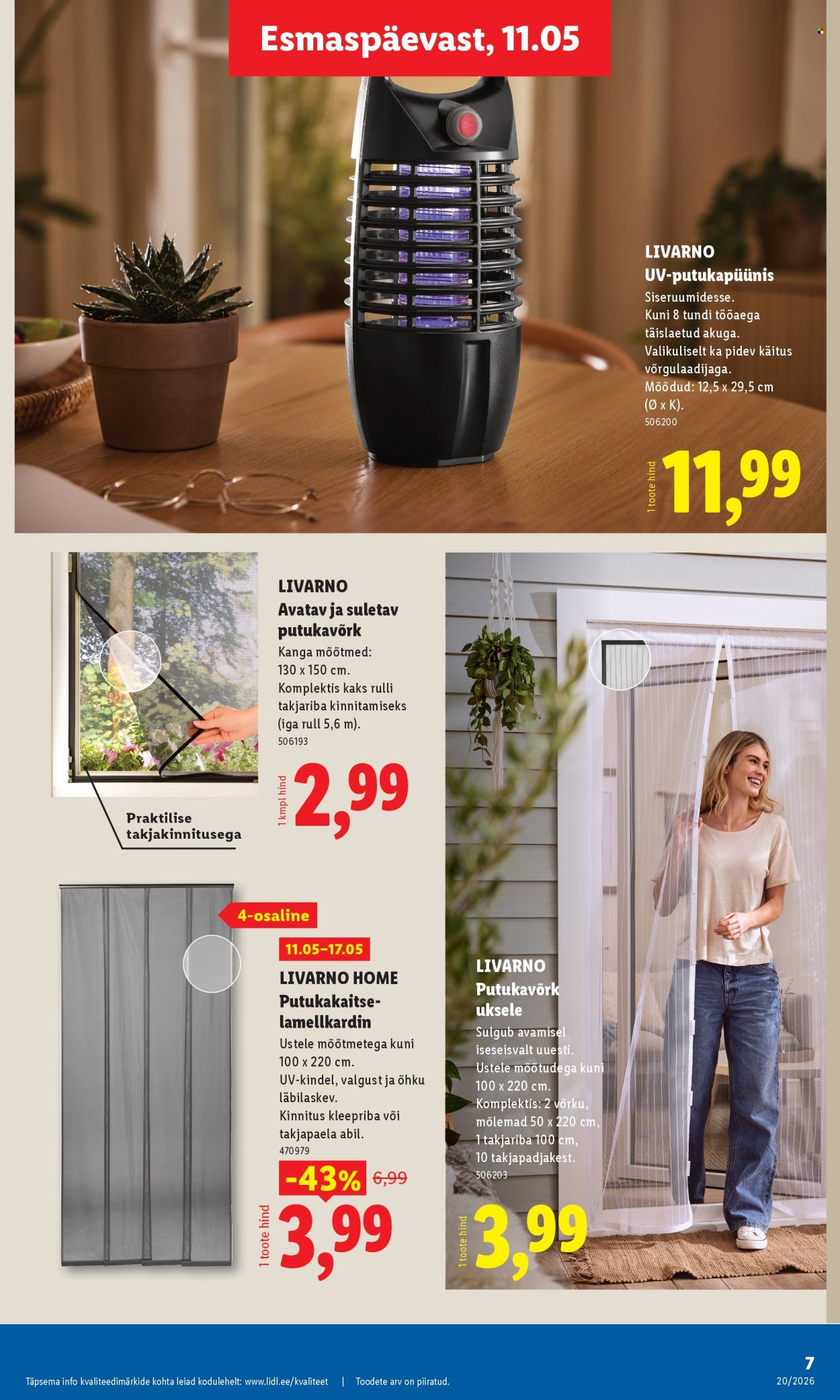 lidl - Lidl kliendileht - Tööstuskaupade pakkumised (11.05 - 17.05.2026) - page: 7