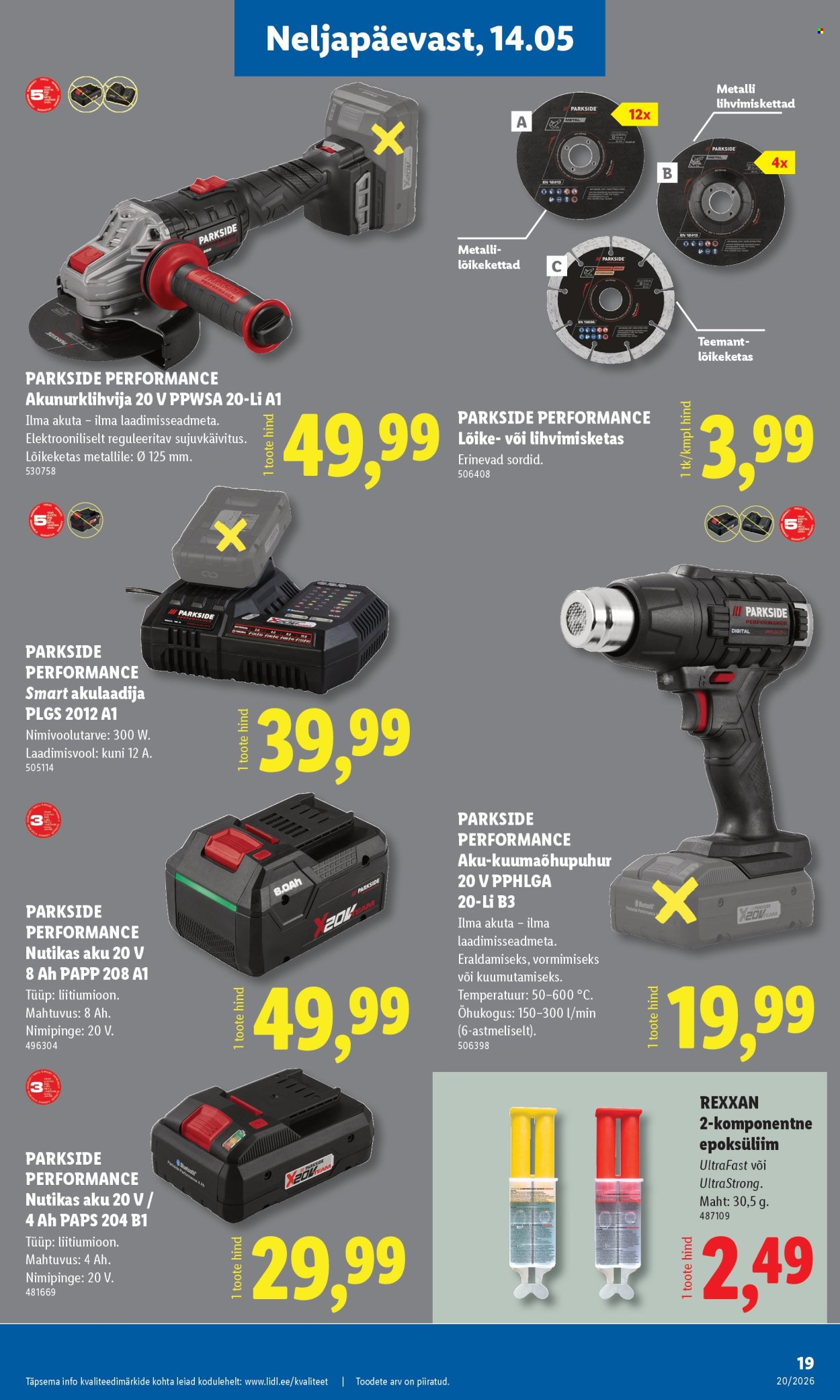 lidl - Lidl kliendileht - Tööstuskaupade pakkumised (11.05 - 17.05.2026) - page: 19