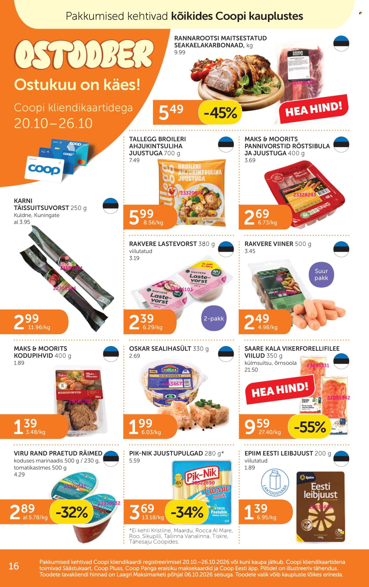 coop - Coop kliendileht (20.10 - 26.10.2026) - page: 16