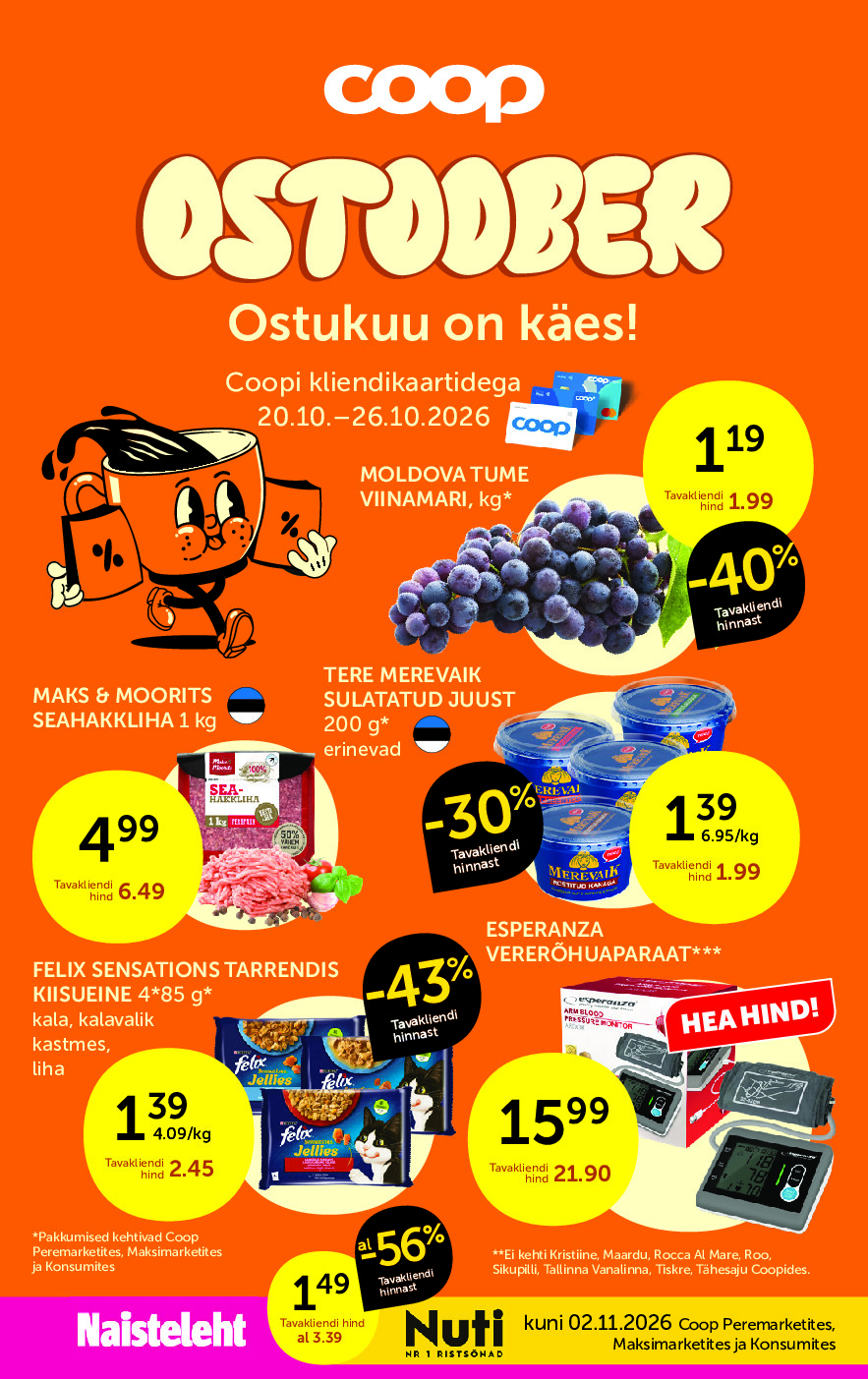 coop - Coop Eesti kliendileht (2026-10-20 - 2026-10-26) - page: 1