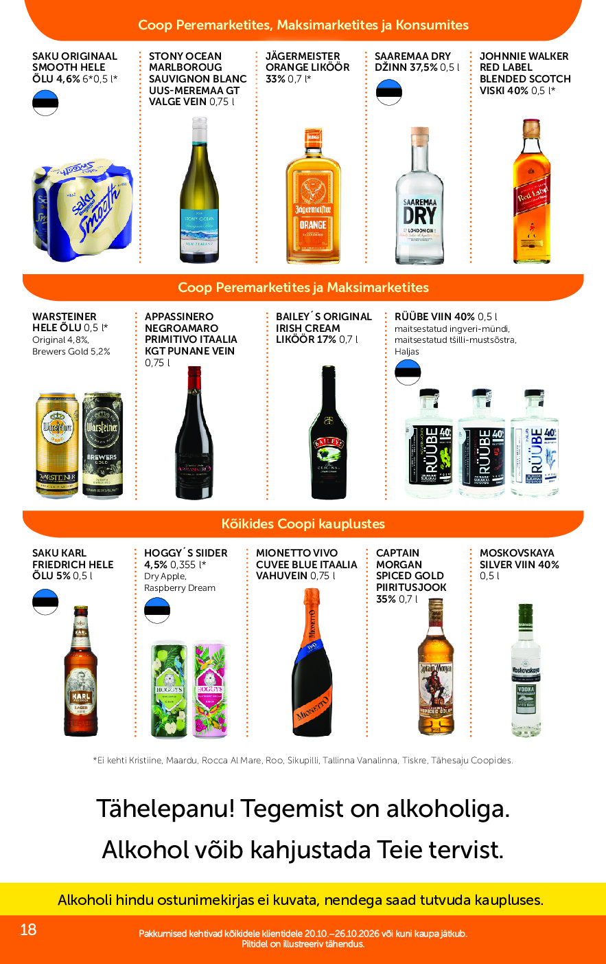 coop - Coop Eesti kliendileht (2026-10-20 - 2026-10-26) - page: 18