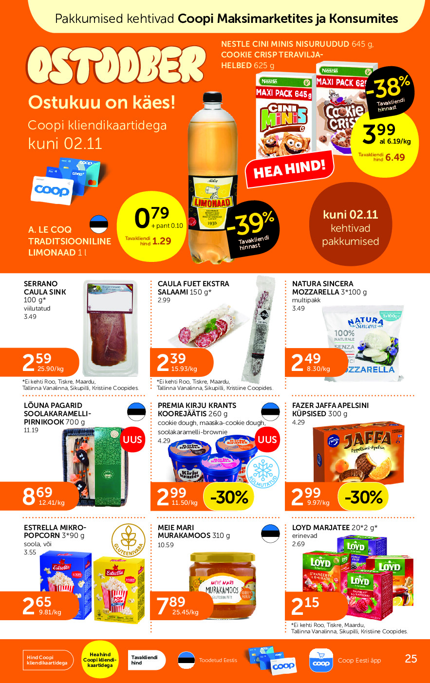 coop - Coop Eesti kliendileht (2026-10-20 - 2026-10-26) - page: 25