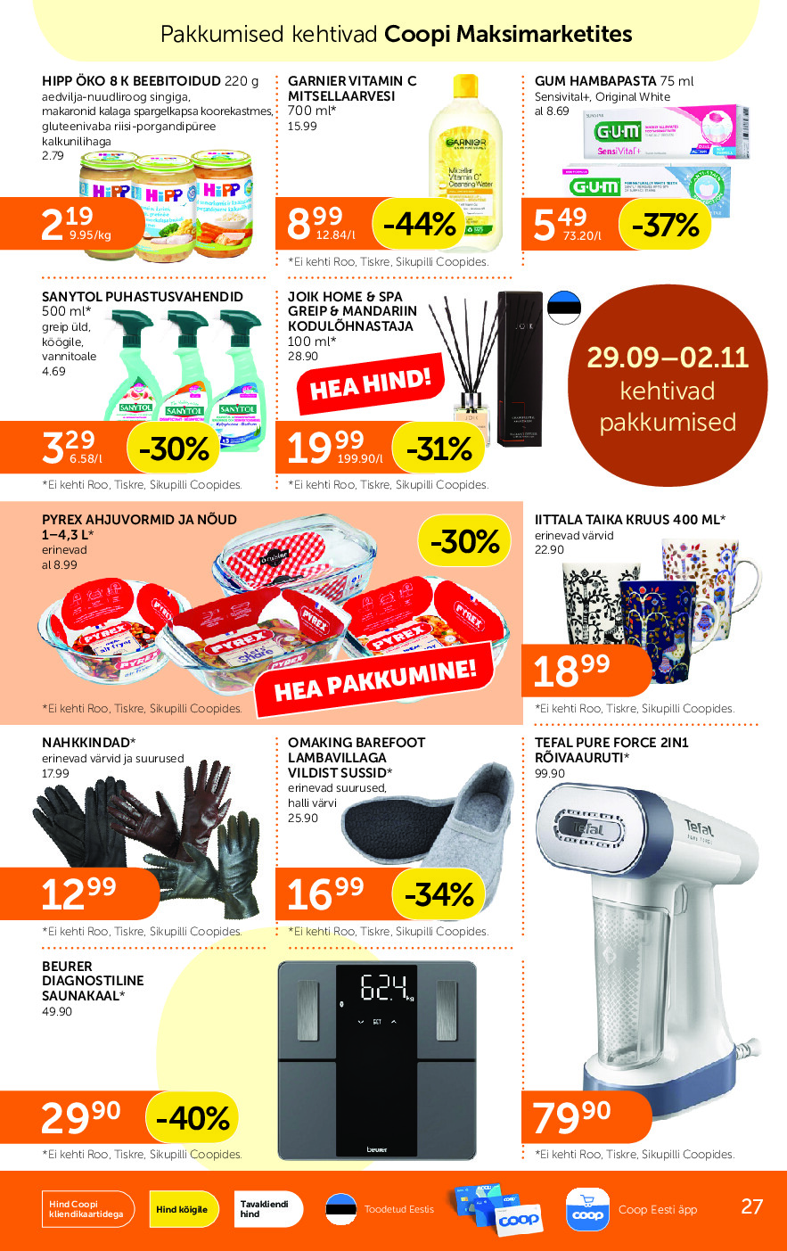 coop - Coop Eesti kliendileht (2026-10-20 - 2026-10-26) - page: 27