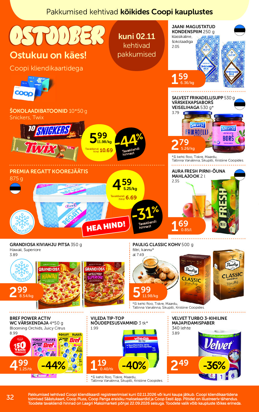 coop - Coop Eesti kliendileht (2026-10-20 - 2026-10-26) - page: 32