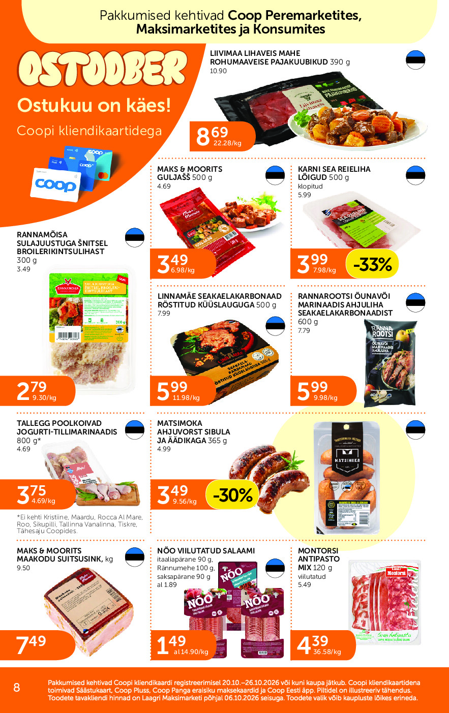 coop - Coop Eesti kliendileht (2026-10-20 - 2026-10-26) - page: 8