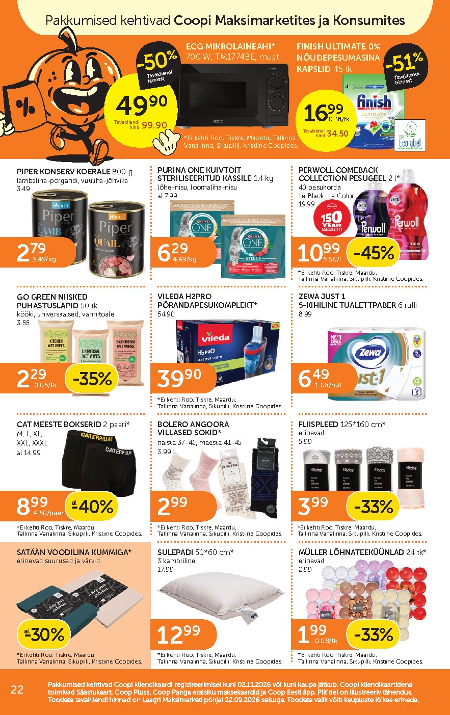 coop - Coop Eesti kliendileht (2026-10-27 - 2026-11-02) - page: 22