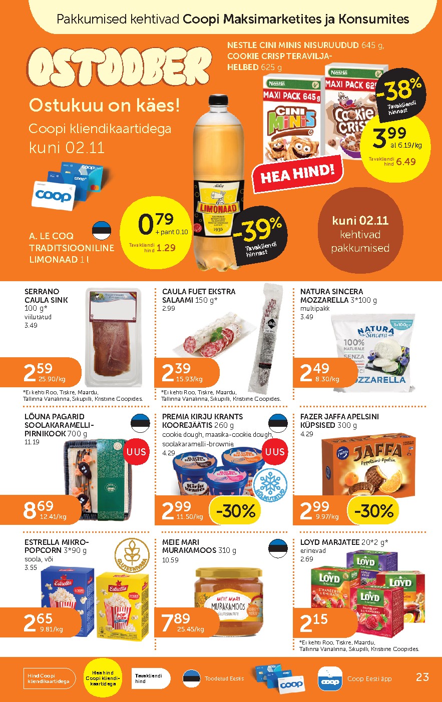 coop - Coop Eesti kliendileht (2026-10-27 - 2026-11-02) - page: 23
