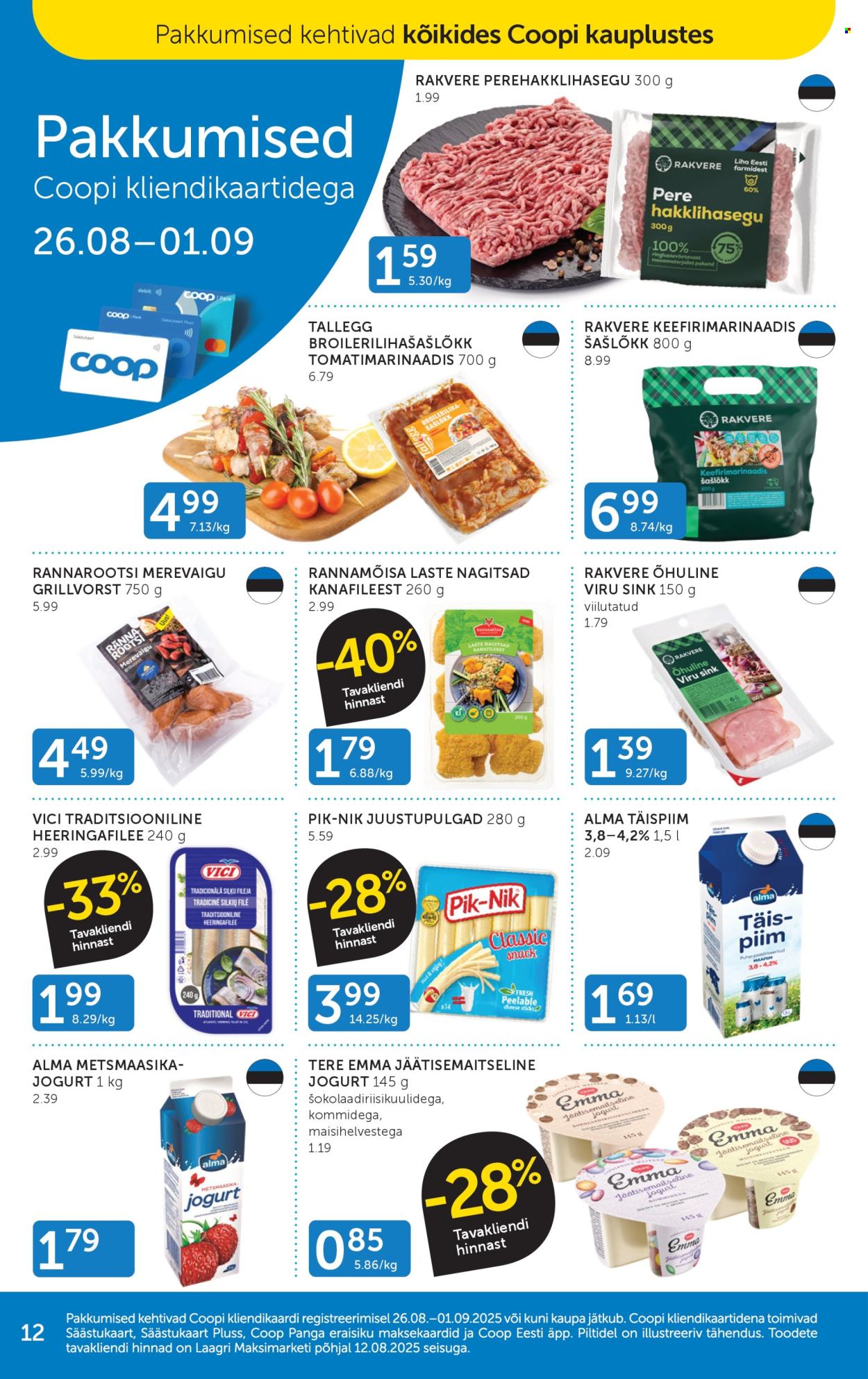 coop - Coop kliendileht (26.08 - 1.09.2025) - page: 12