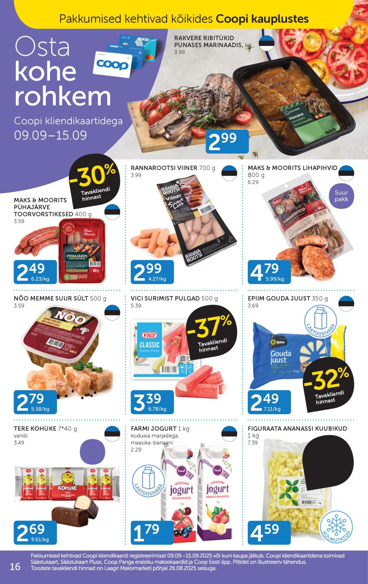coop - Coop kliendileht (9.09 - 15.09.2025) - page: 16