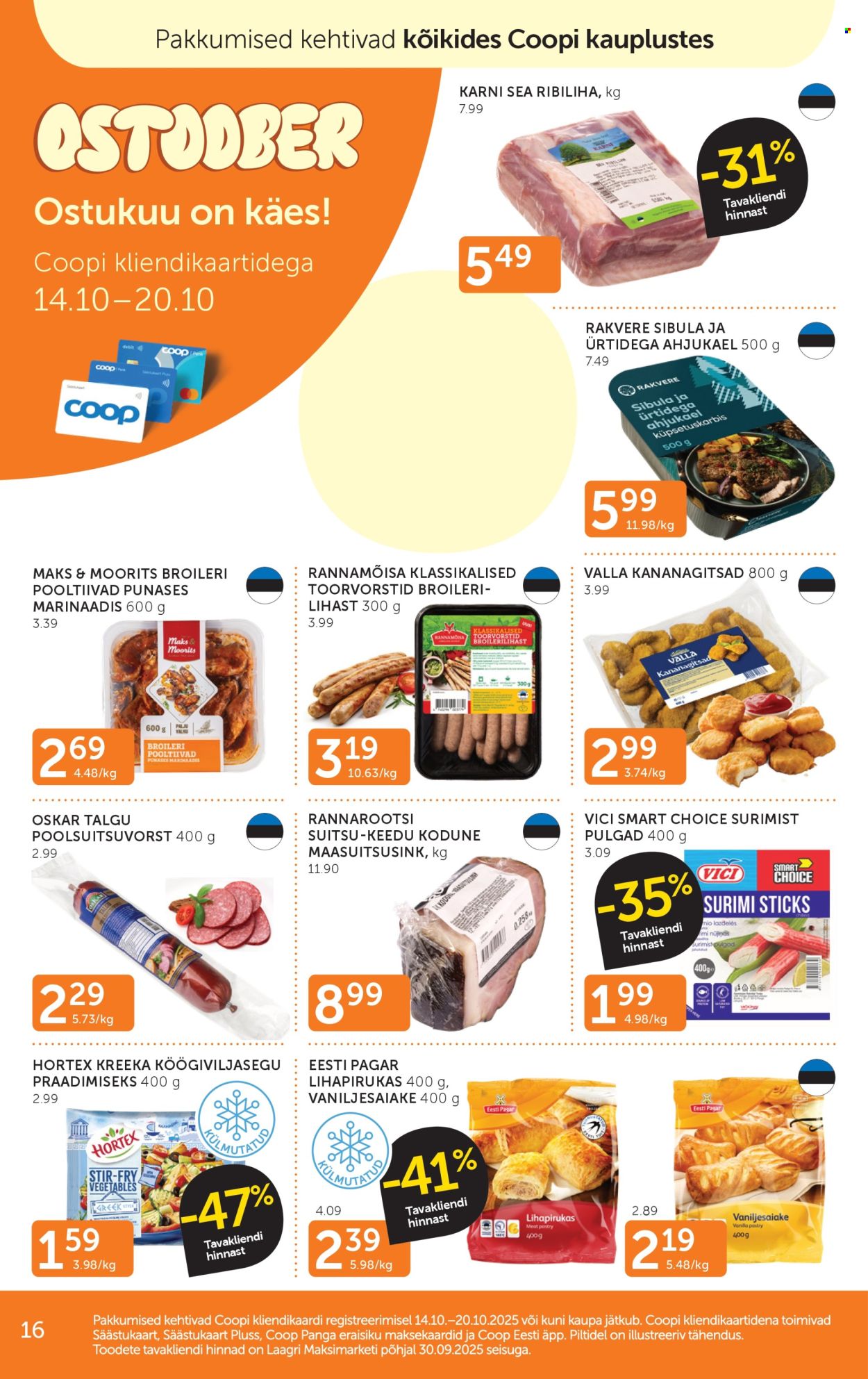 coop - Coop kliendileht (14.10 - 20.10.2025) - page: 16