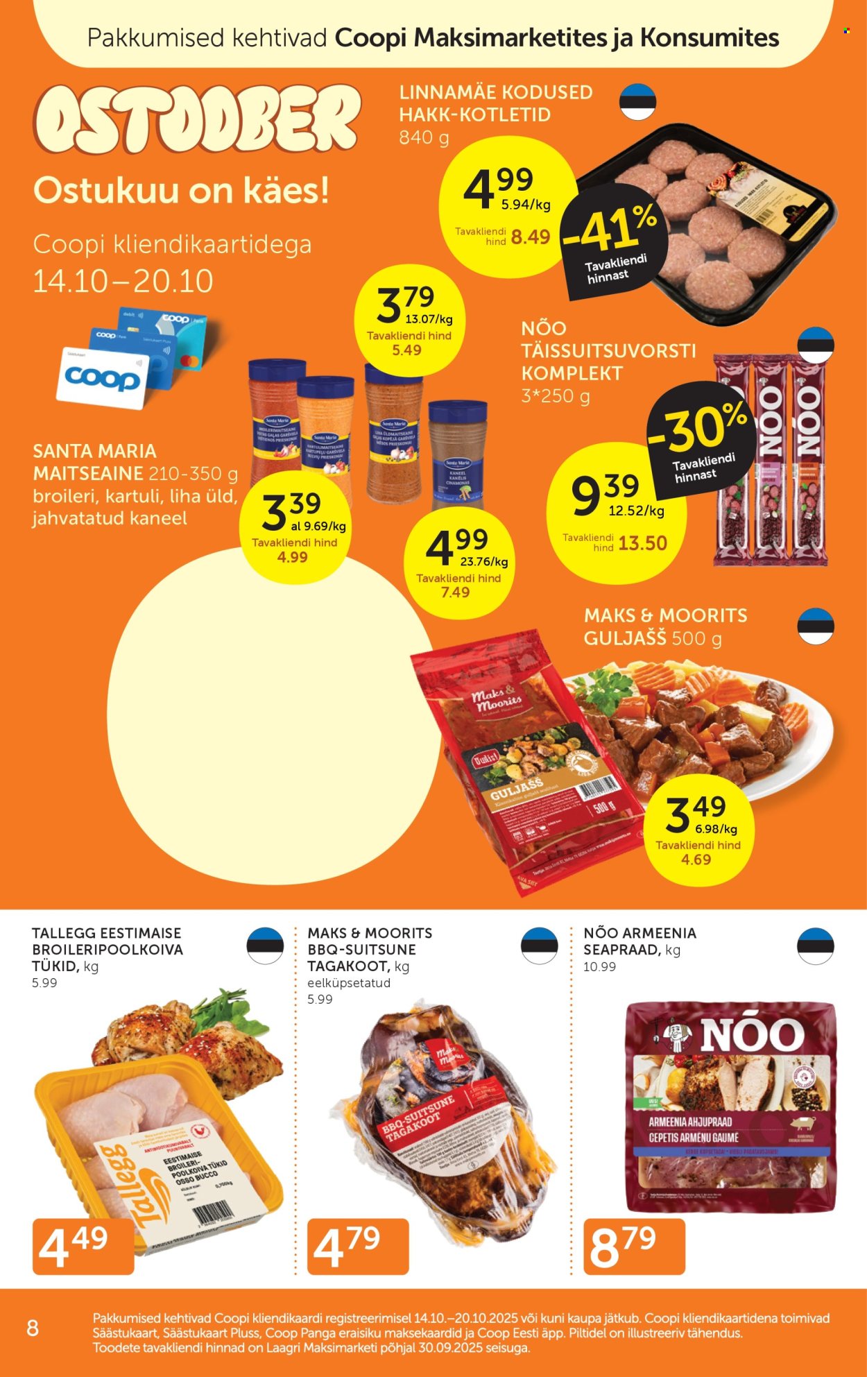 coop - Coop kliendileht (14.10 - 20.10.2025) - page: 8