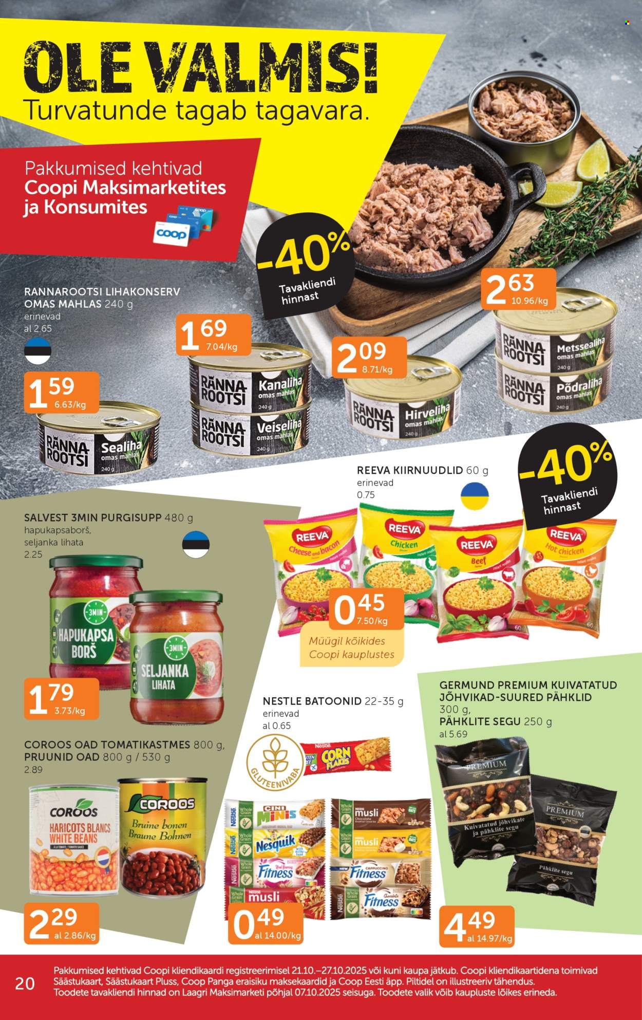 coop - Coop kliendileht (21.10 - 27.10.2025) - page: 20 coop - Coop kliendileht (21.10 - 27.10.2025) - page: 20