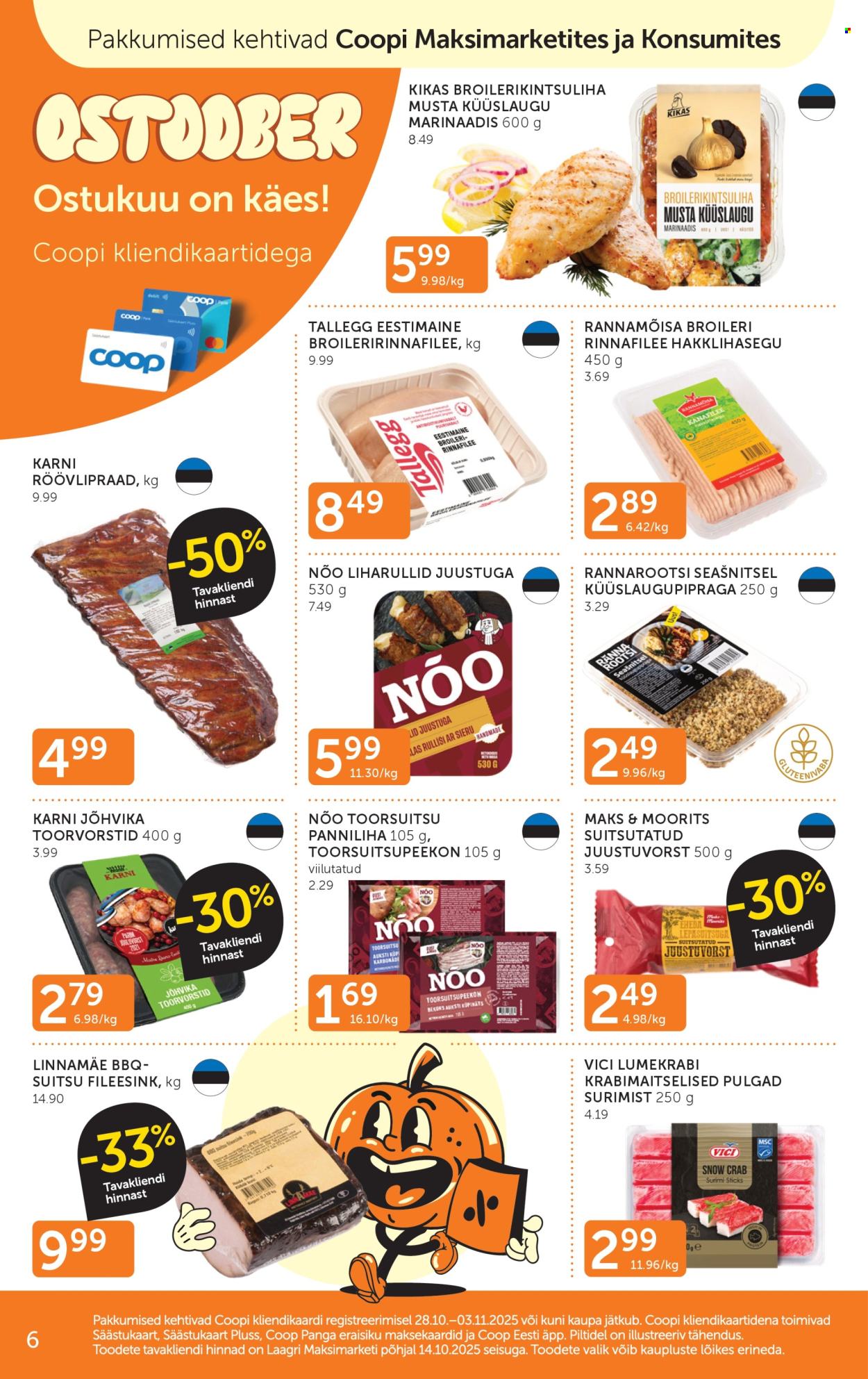 coop - Coop kliendileht (28.10 - 3.11.2025) - page: 6 coop - Coop kliendileht (28.10 - 3.11.2025) - page: 6