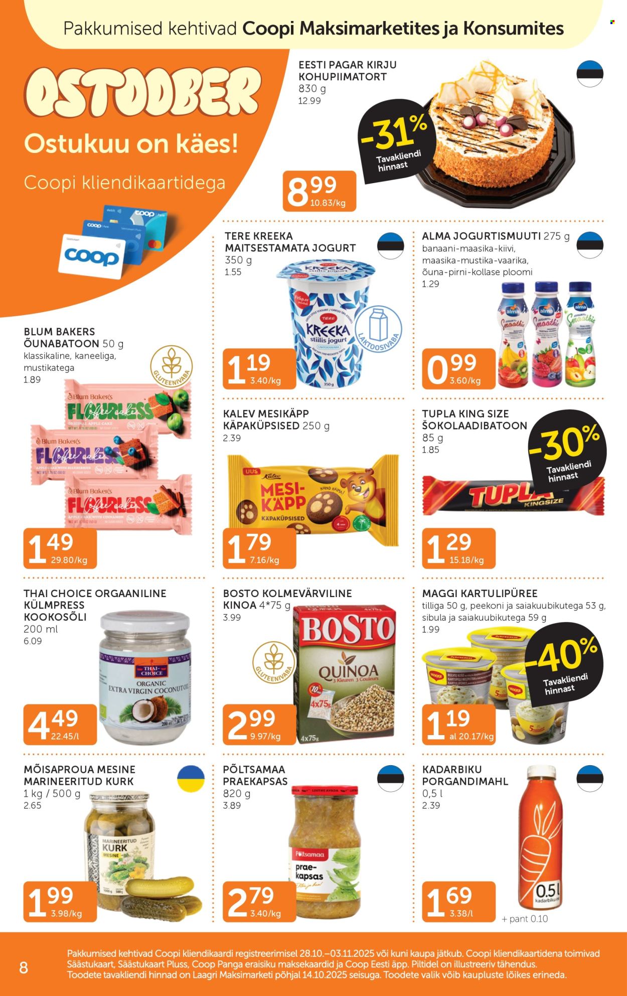 coop - Coop kliendileht (28.10 - 3.11.2025) - page: 8 coop - Coop kliendileht (28.10 - 3.11.2025) - page: 8