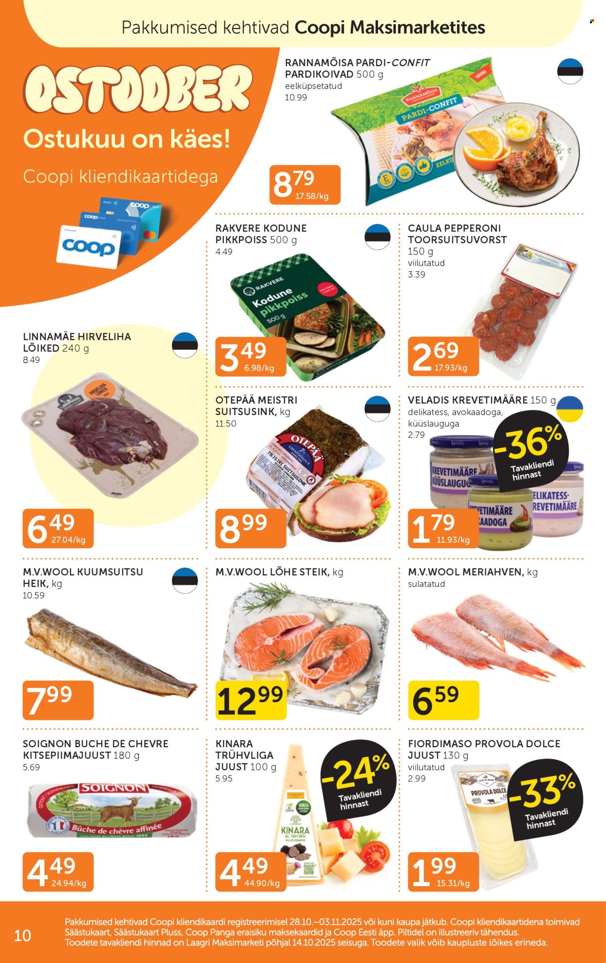 coop - Coop kliendileht (28.10 - 3.11.2025) - page: 10 coop - Coop kliendileht (28.10 - 3.11.2025) - page: 10