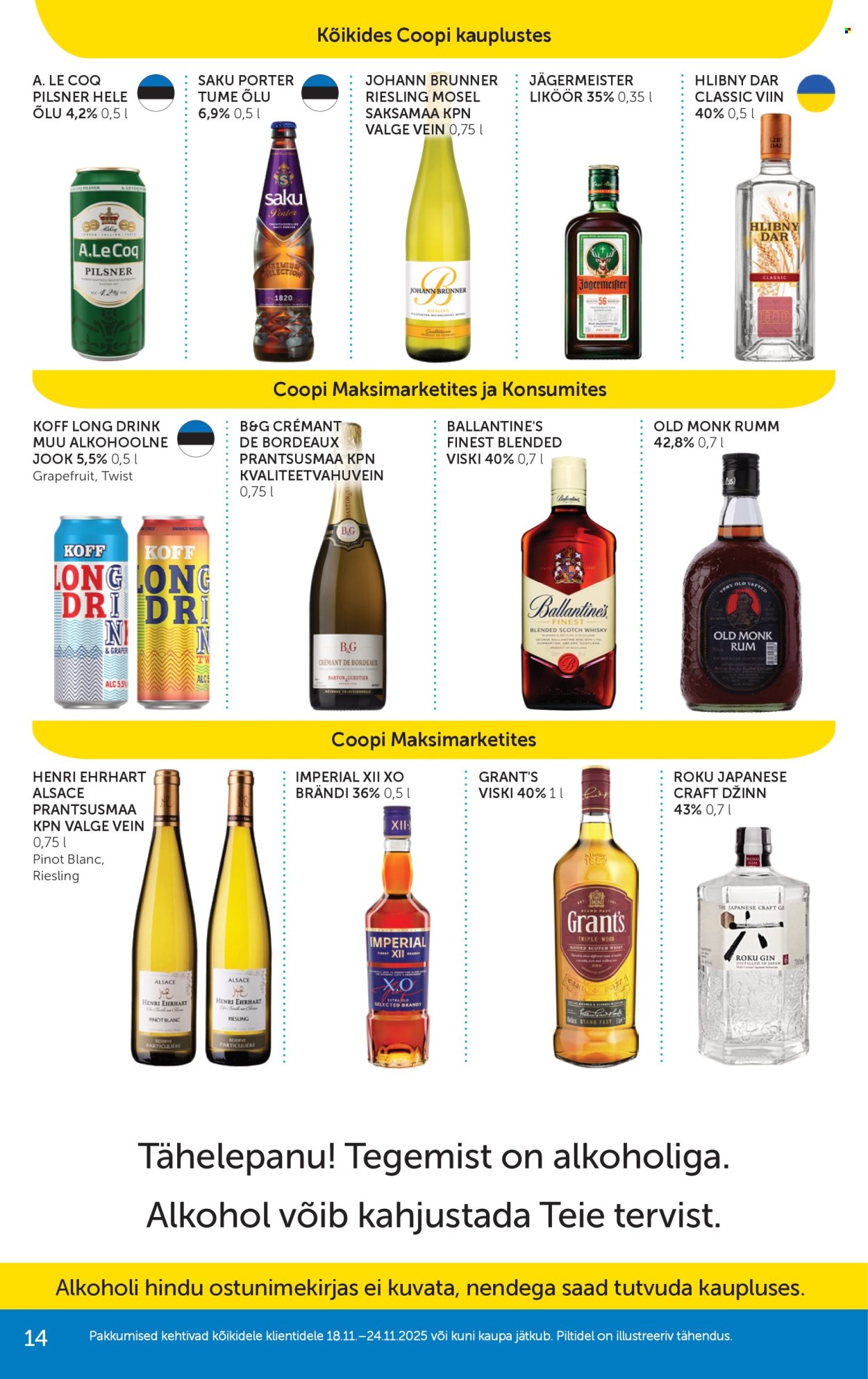coop - Coop kliendileht (18.11 - 24.11.2025) - page: 14