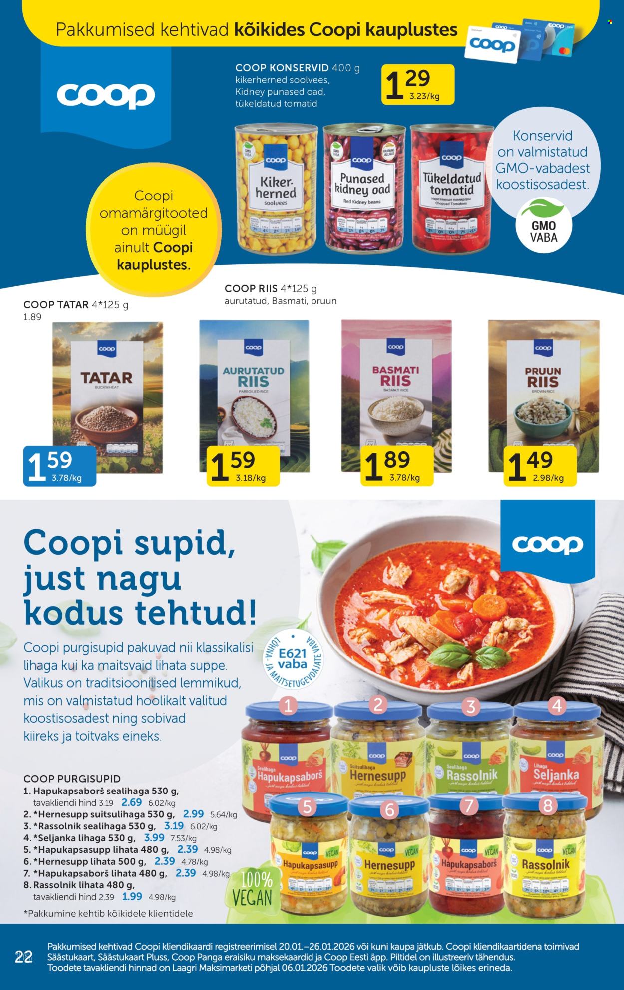 coop - Coop kliendileht (20.01 - 26.01.2026) - page: 22