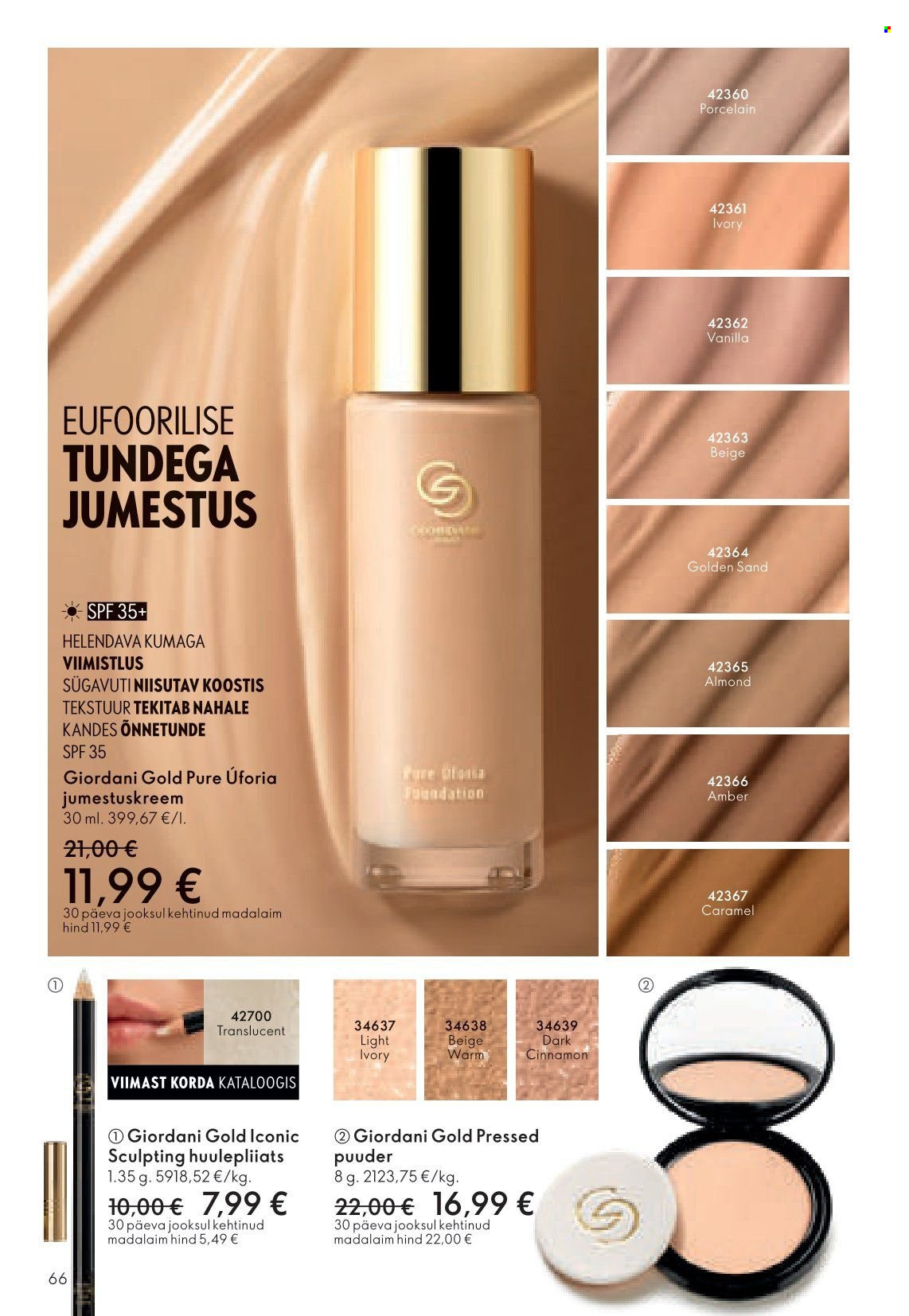 oriflame - Oriflame kliendileht - Kataloog 04 - page: 66