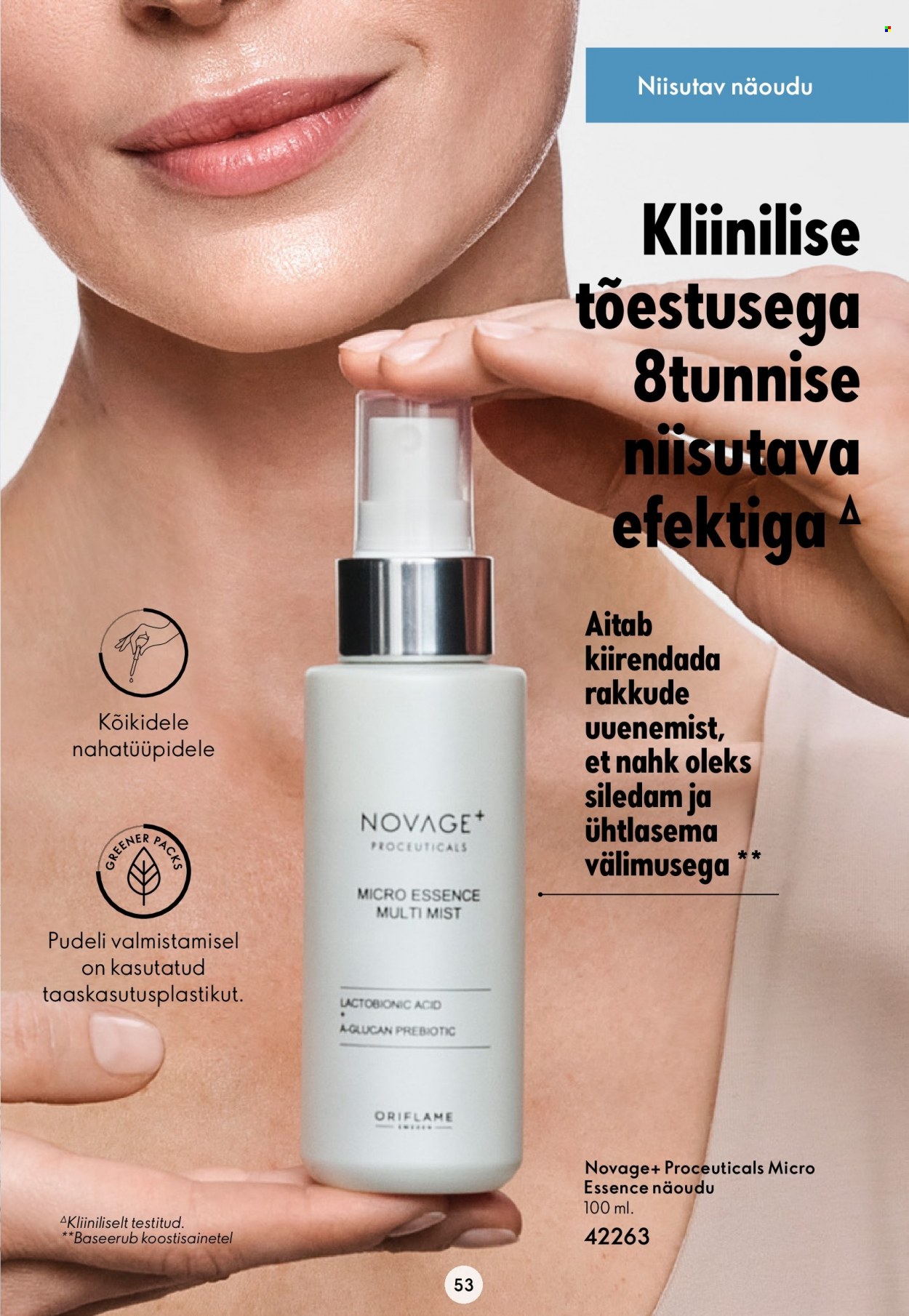 oriflame - Oriflame kliendileht - Novage+ tutvustus - page: 53