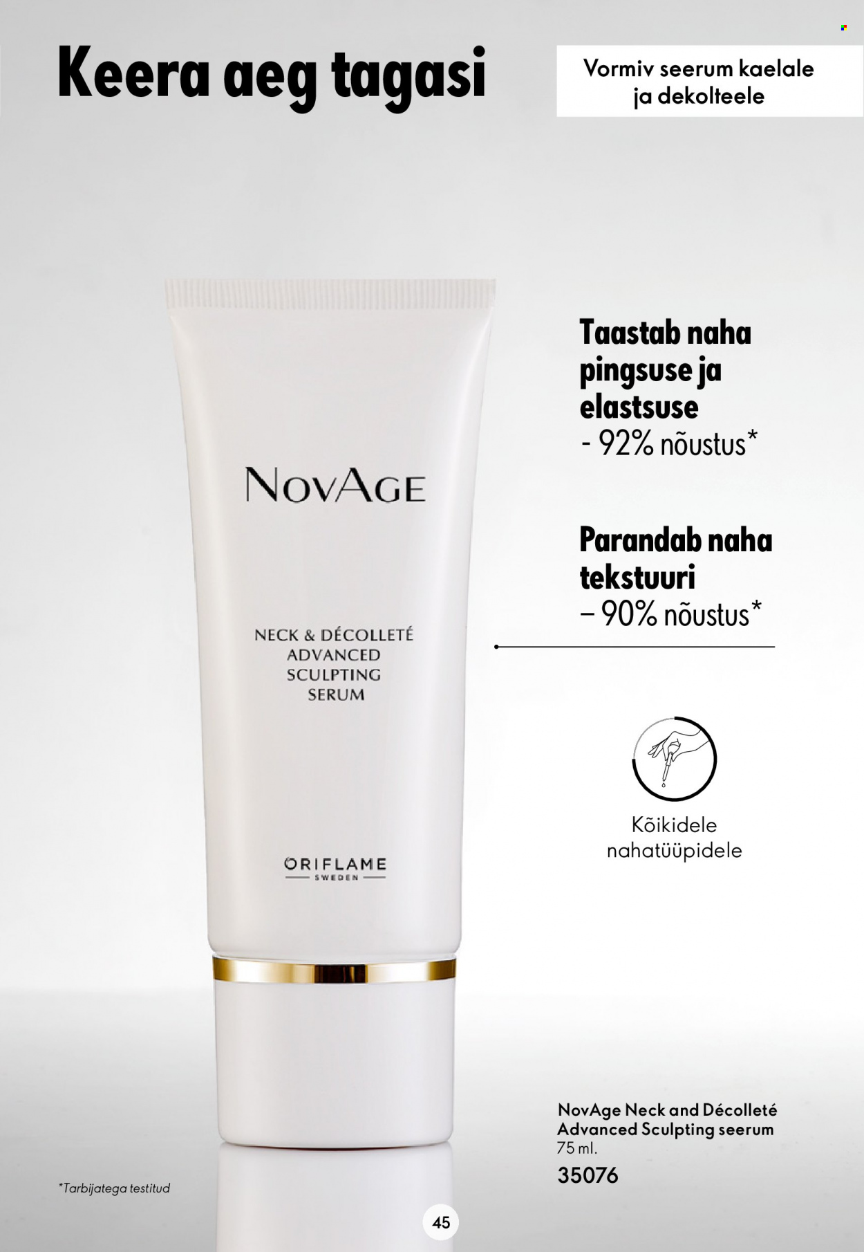 oriflame - Oriflame kliendileht - Novage+ tutvustus - page: 45